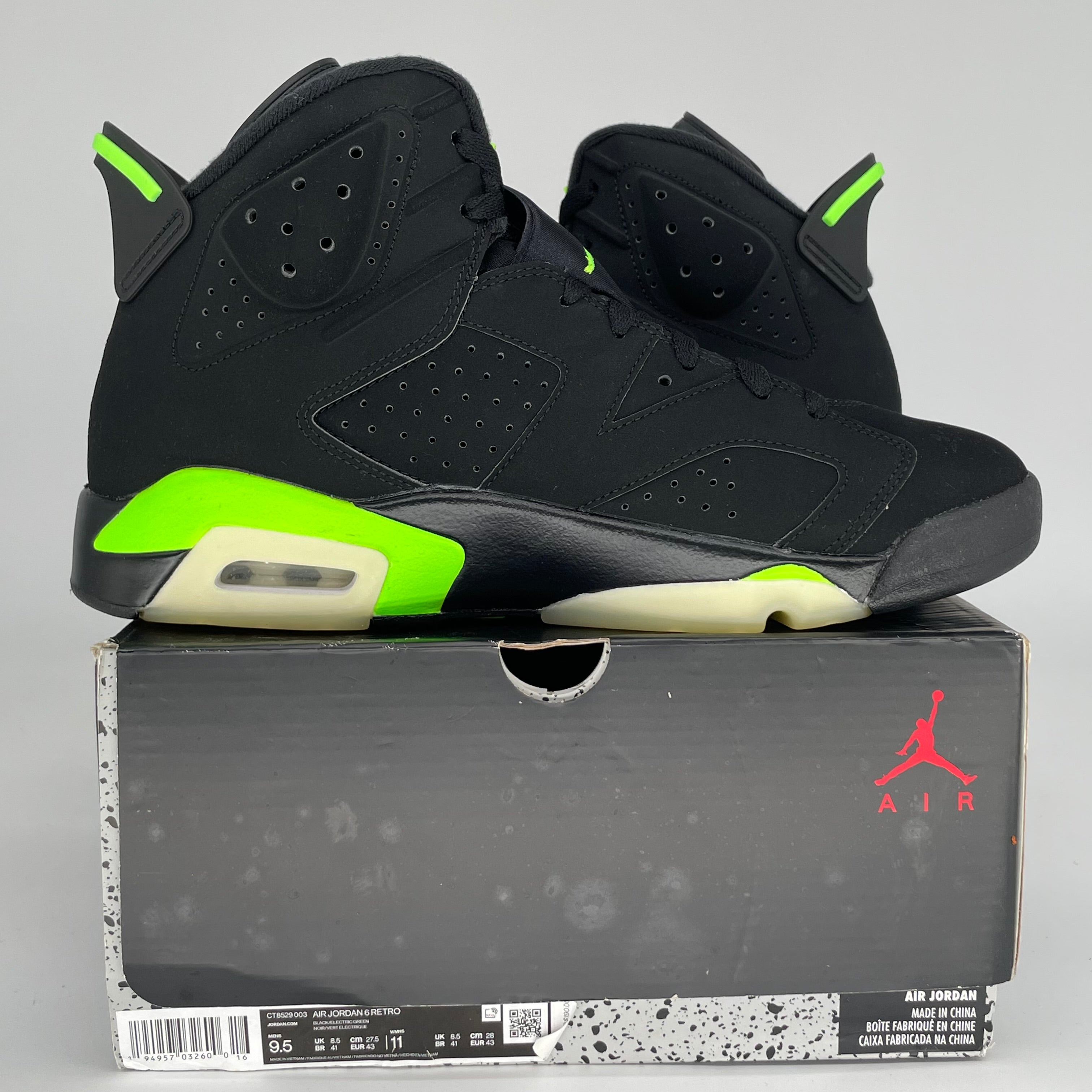 AIR JORDAN 6 ELECTRIC GREEN SIZE 9.5 CT8529-003