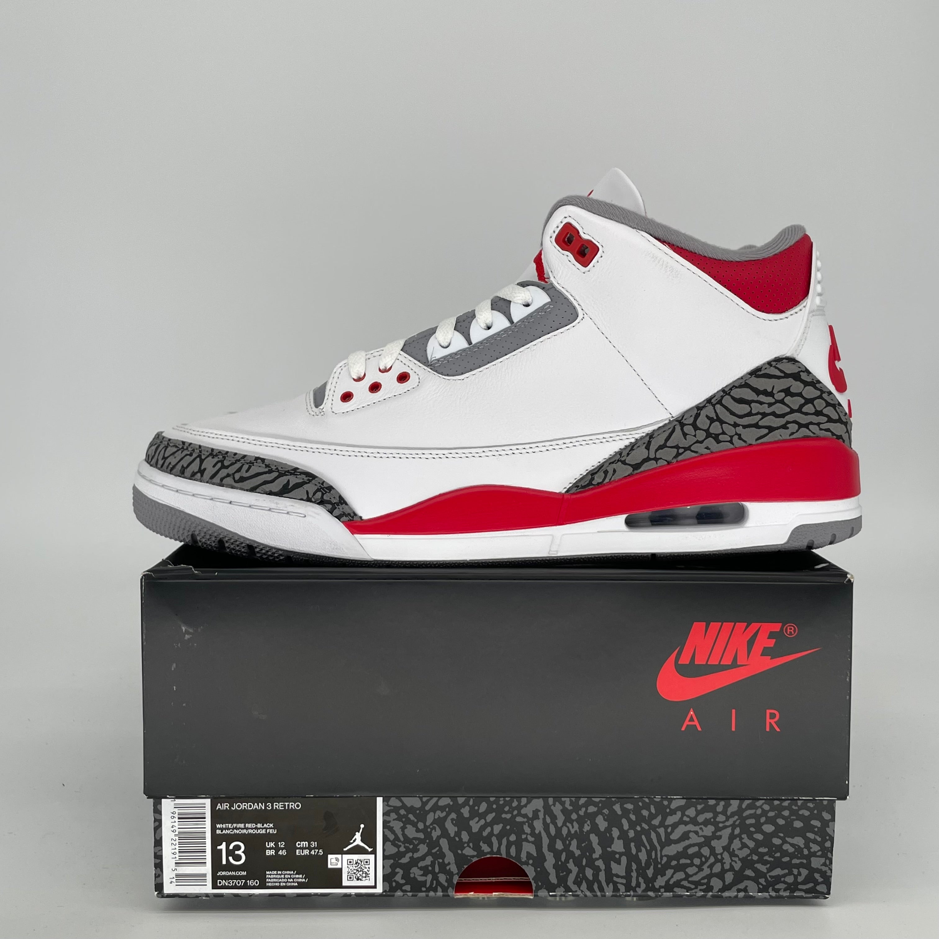 AIR JORDAN 3 FIRE RED SIZE 13 DN3707-160