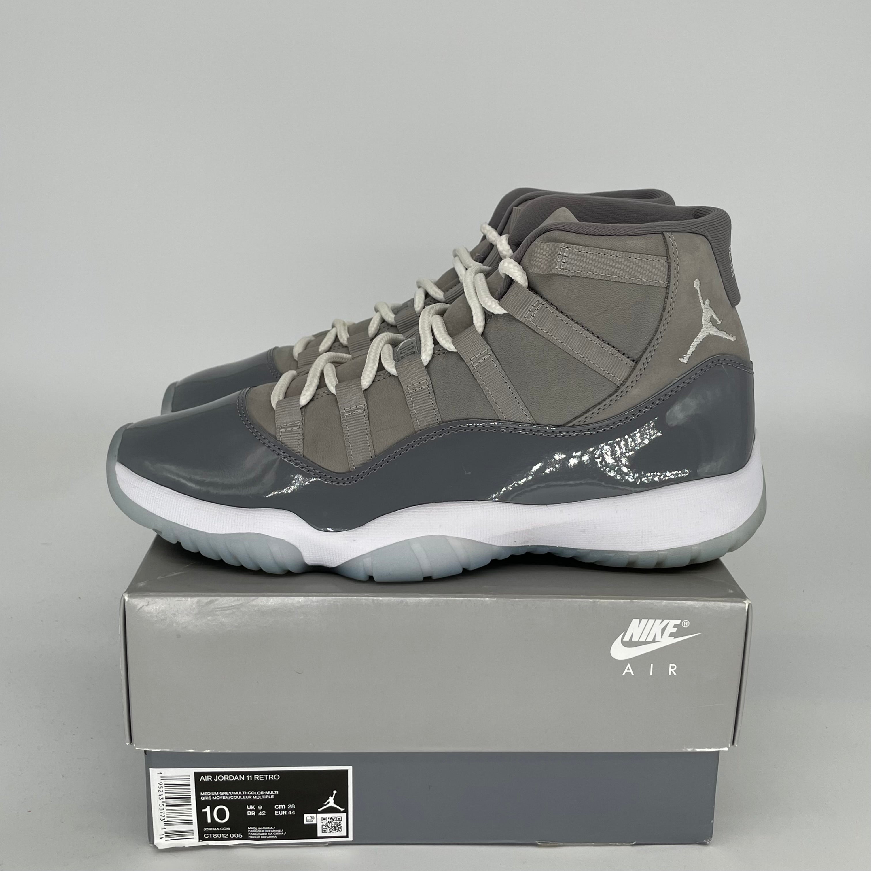 AIR JORDAN 11 COOL GREY SIZE 10 CT8012-005