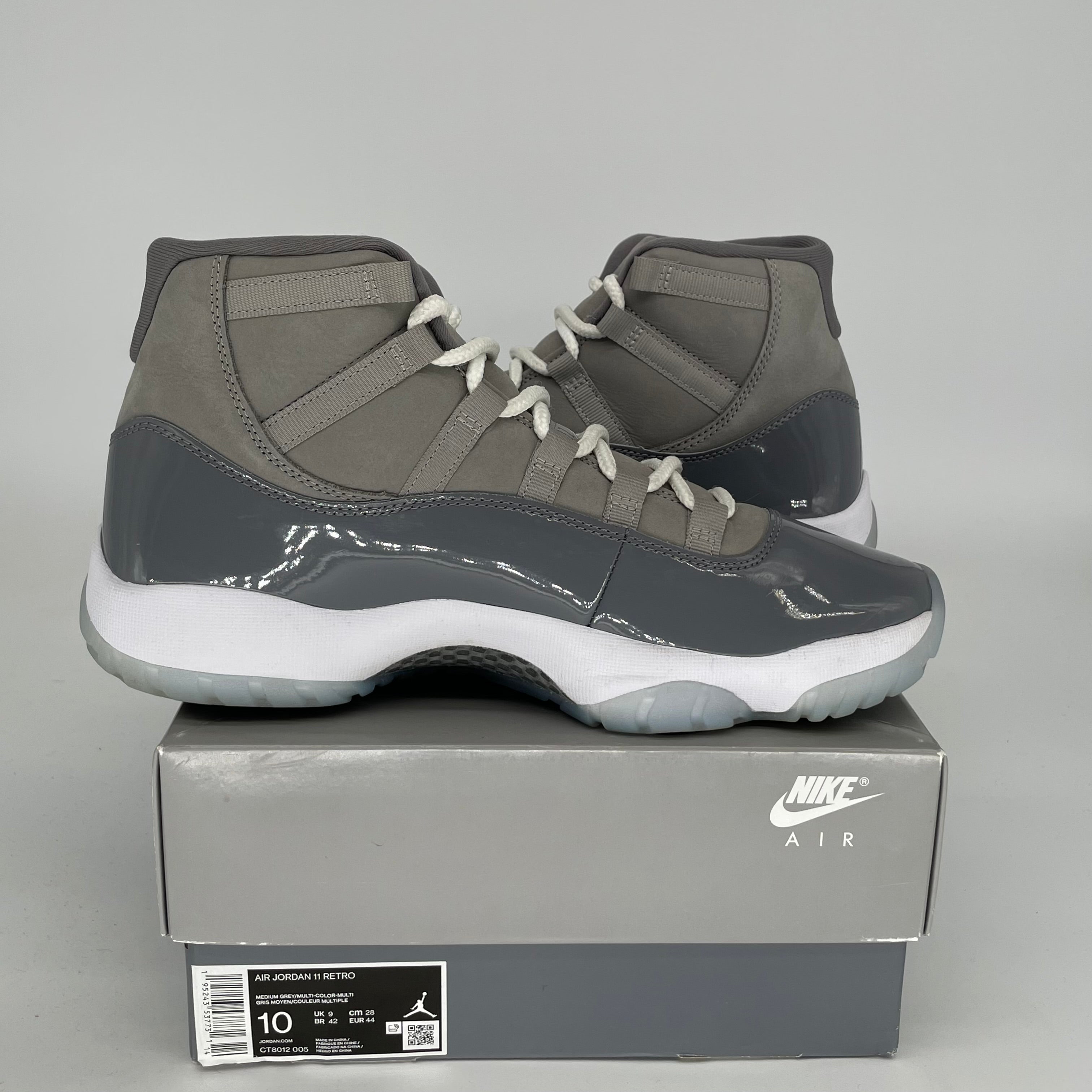 AIR JORDAN 11 COOL GREY SIZE 10 CT8012-005