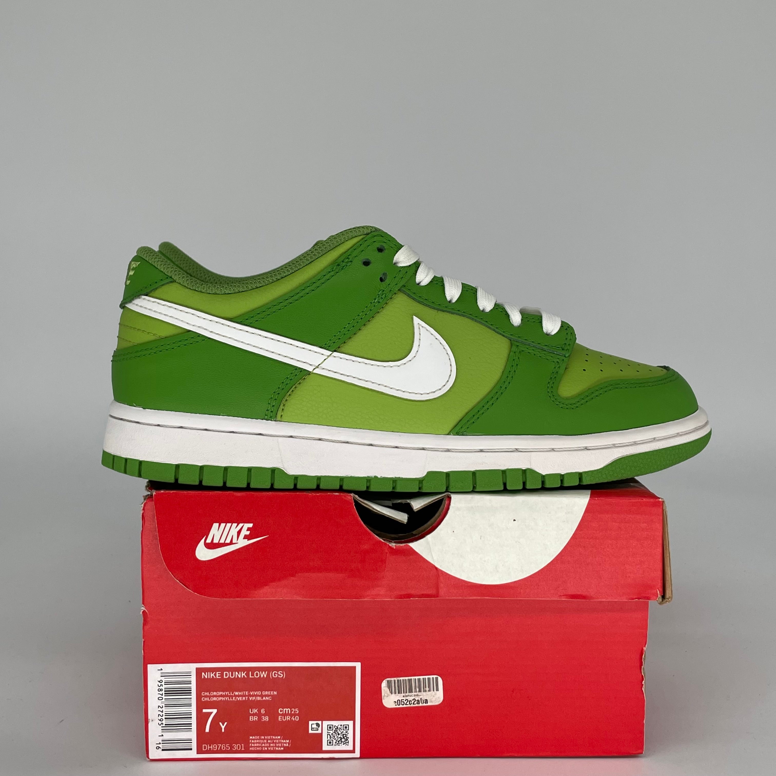 NIKE DUNK LOW CHLOROPHYLL SIZE 7 DH9765-301