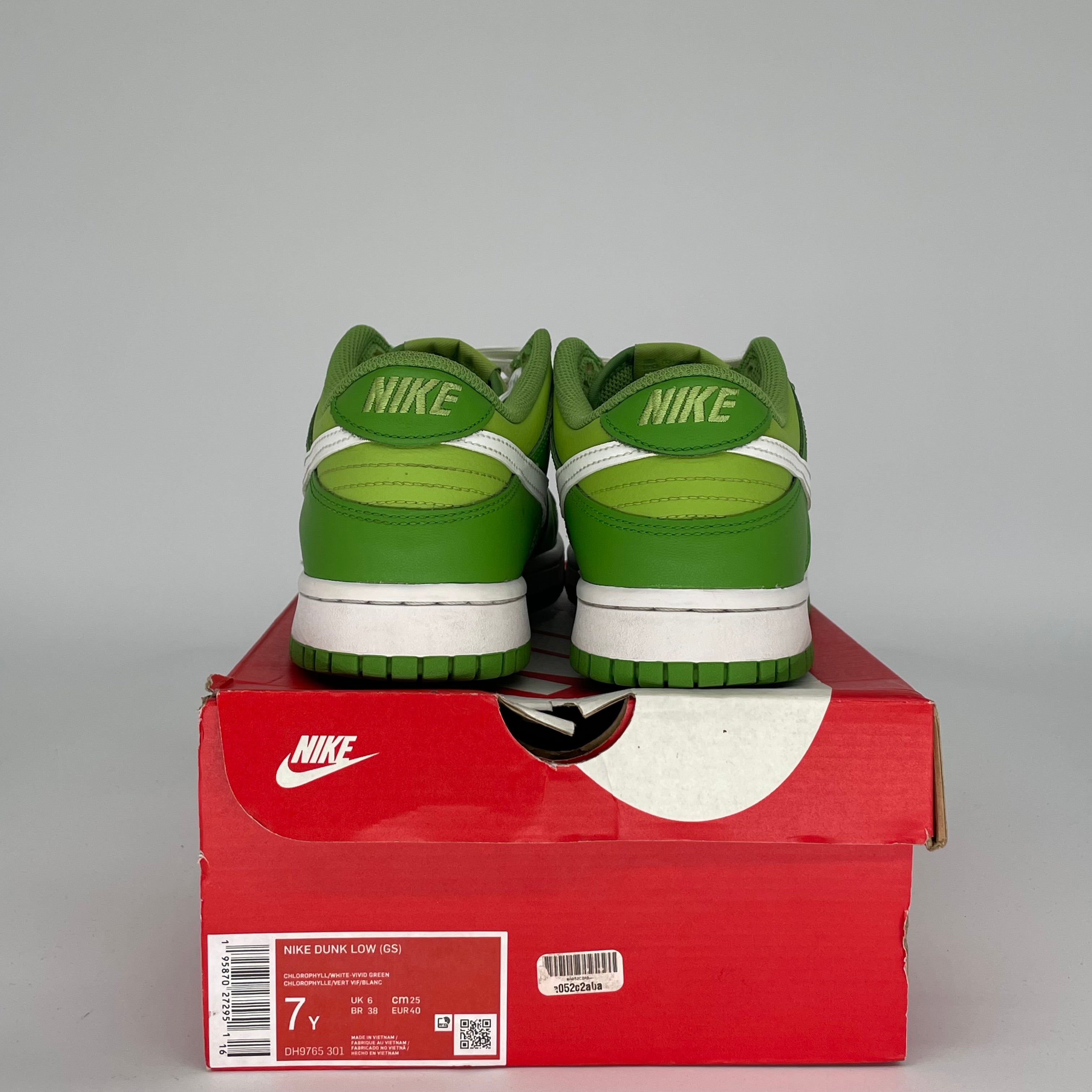 NIKE DUNK LOW CHLOROPHYLL SIZE 7 DH9765-301