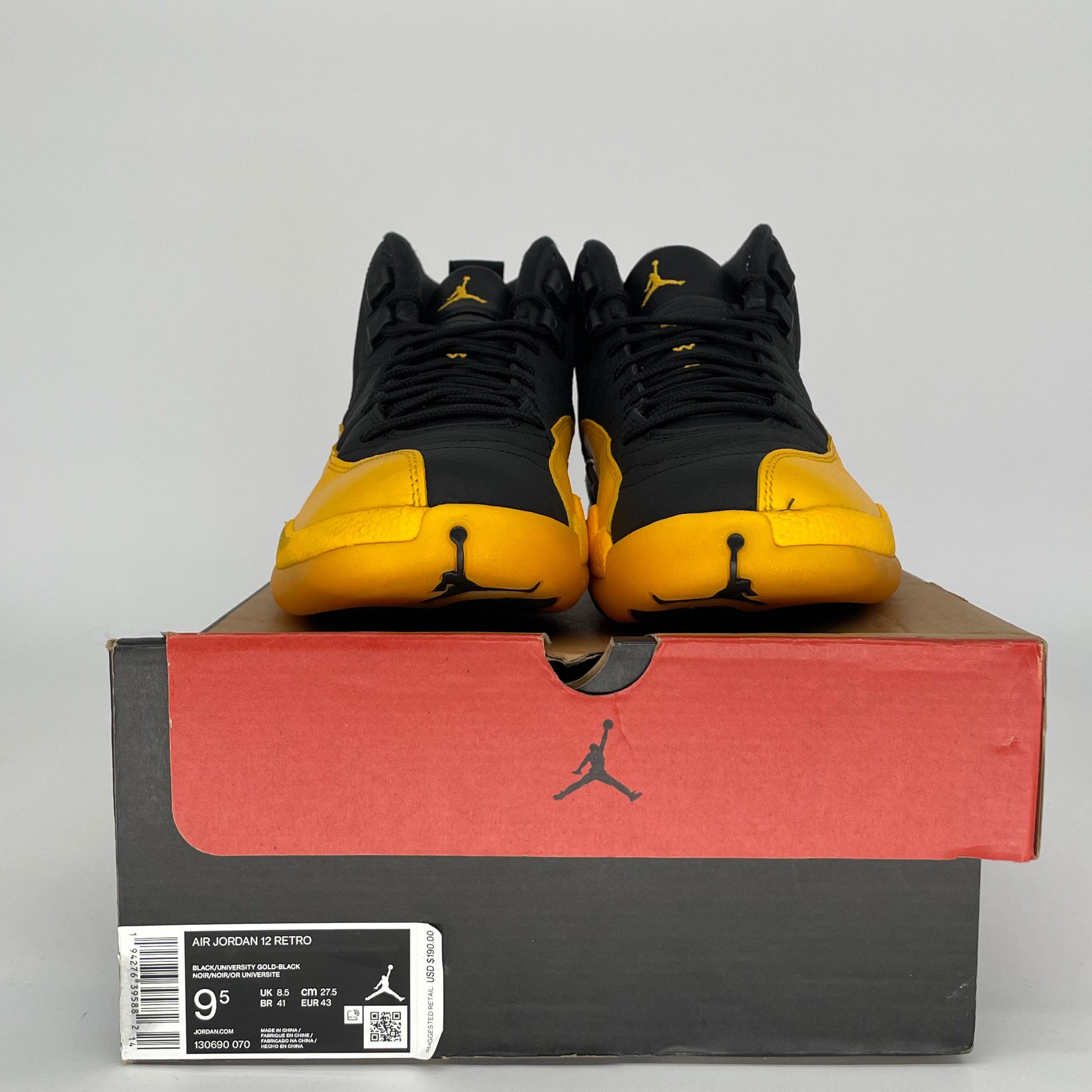 AIR JORDAN 12 UNIVERSITY GOLD SIZE 9.5 130690-070