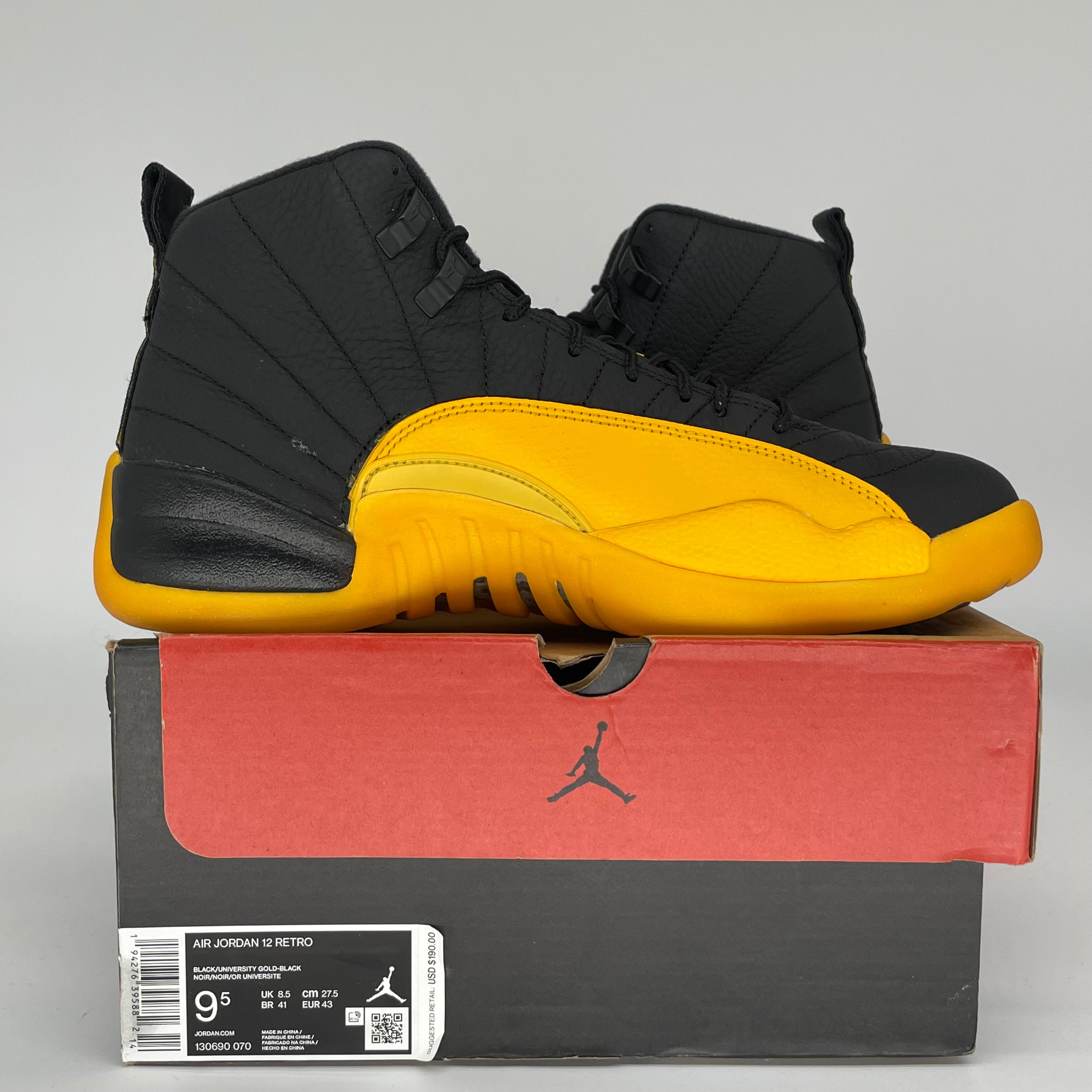 AIR JORDAN 12 UNIVERSITY GOLD SIZE 9.5 130690-070