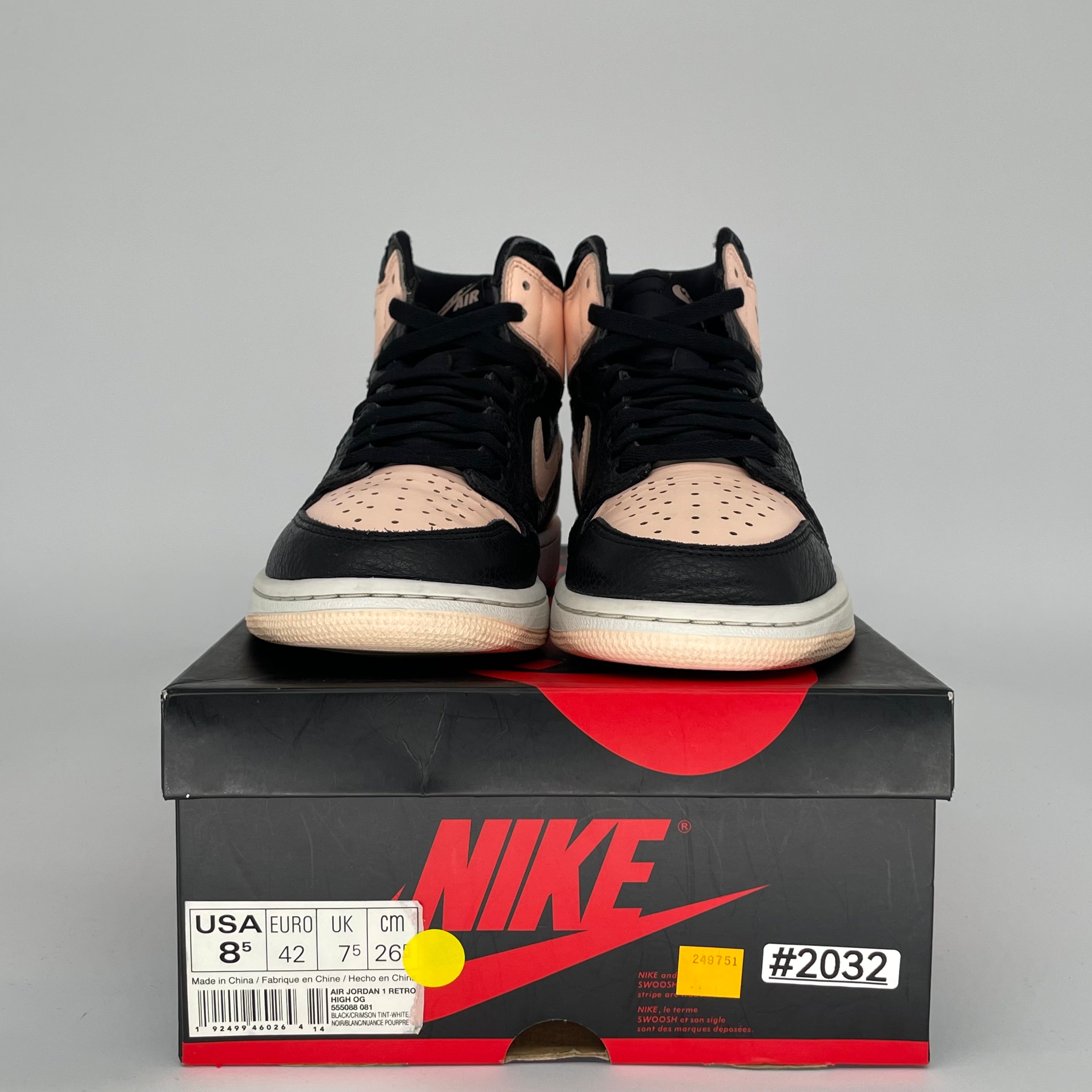 AIR JORDAN 1 CRIMSON TINT SIZE 8.5 555088-081