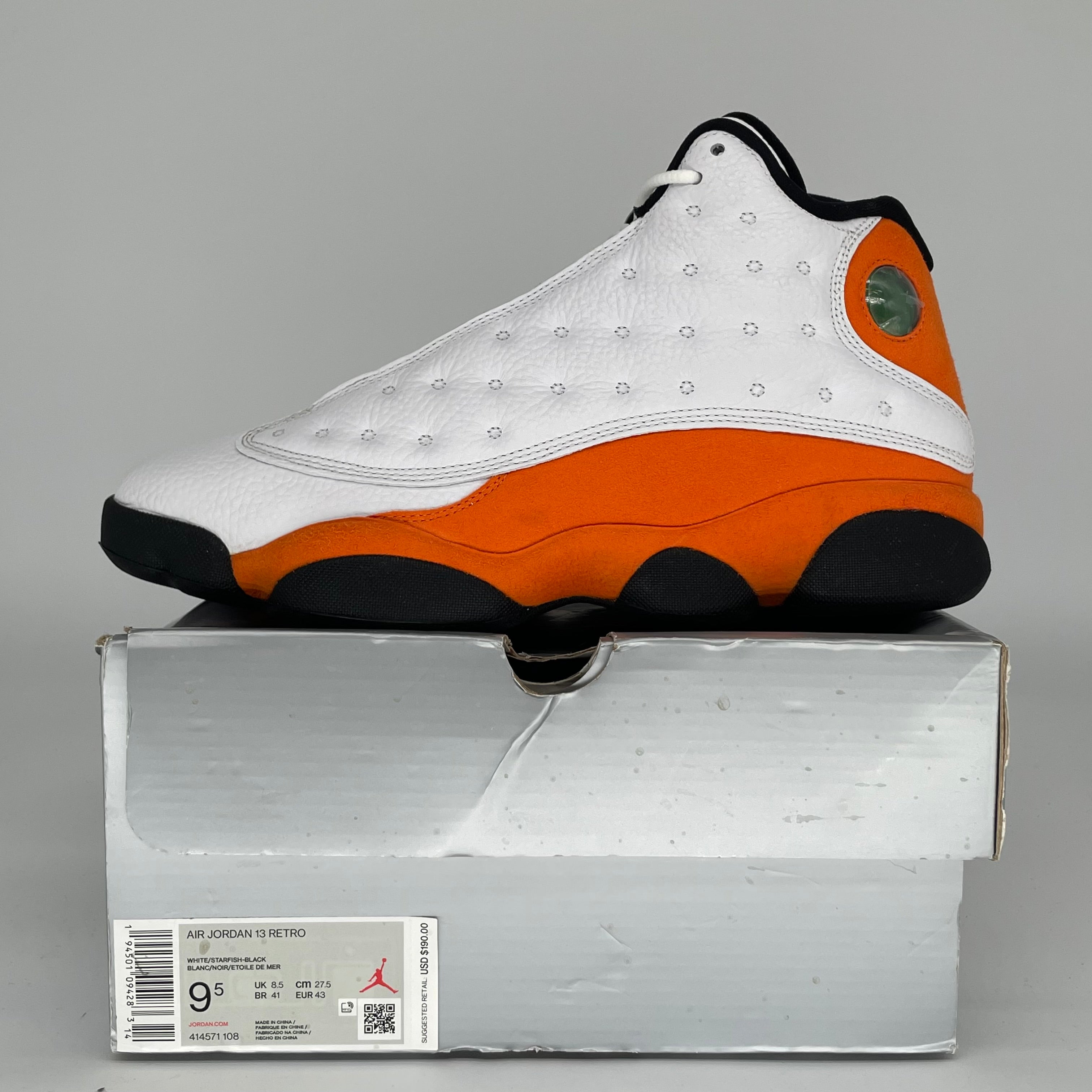 AIR JORDAN 13 STARFISH SIZE 9.5 414571-106