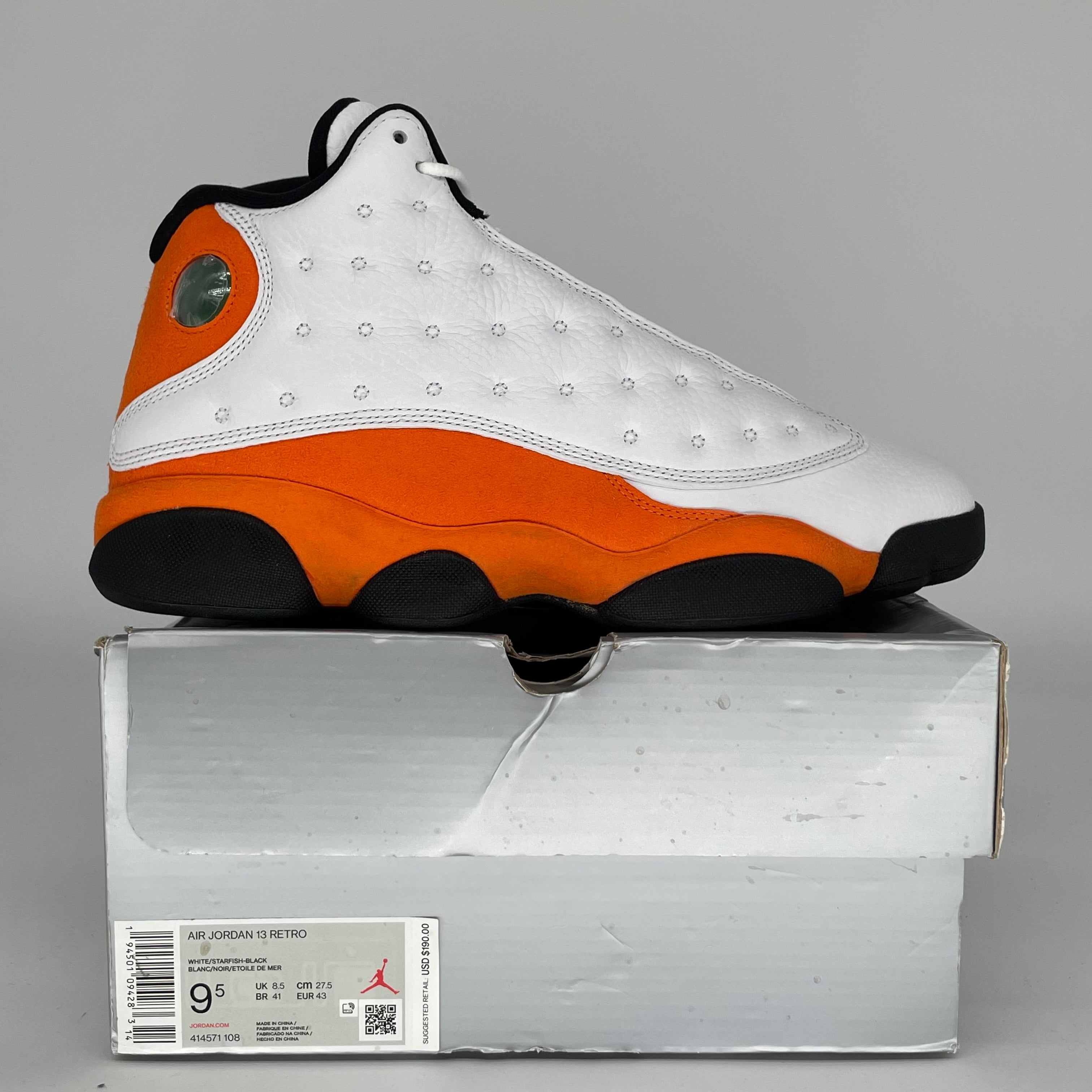 AIR JORDAN 13 STARFISH SIZE 9.5 414571-106