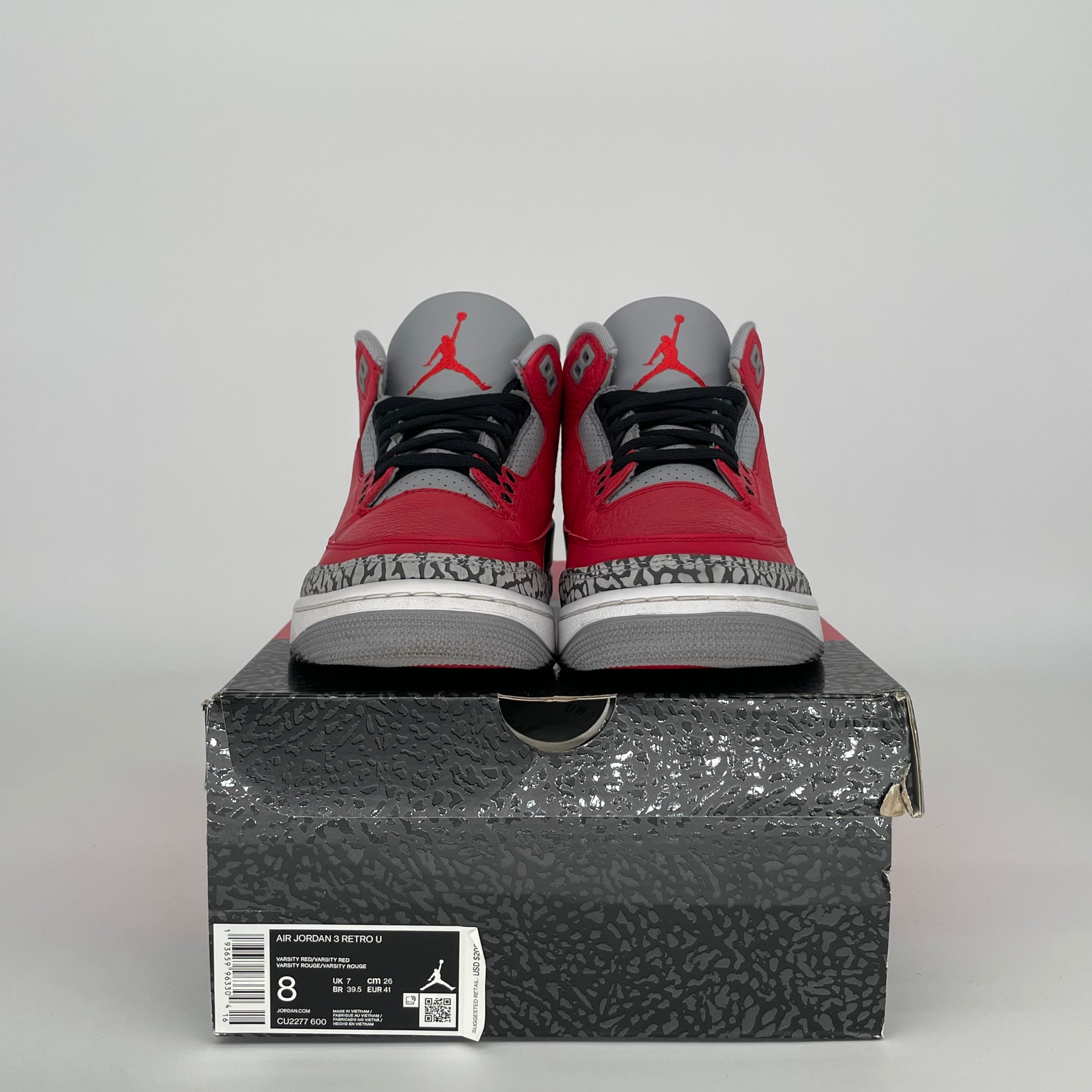 AIR JORDAN 3 UNITE CHI SIZE 8 CU2277-600