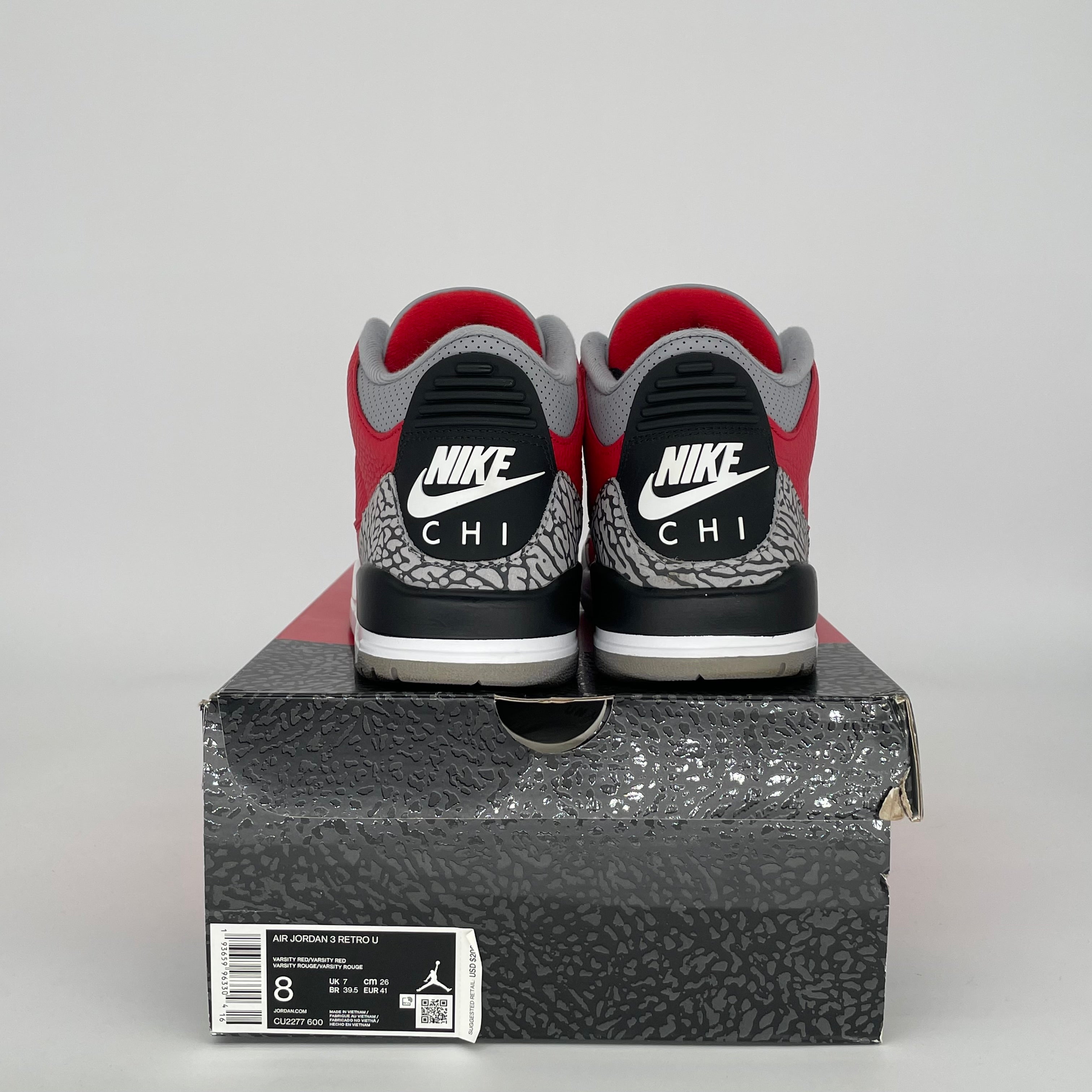 AIR JORDAN 3 UNITE CHI SIZE 8 CU2277-600