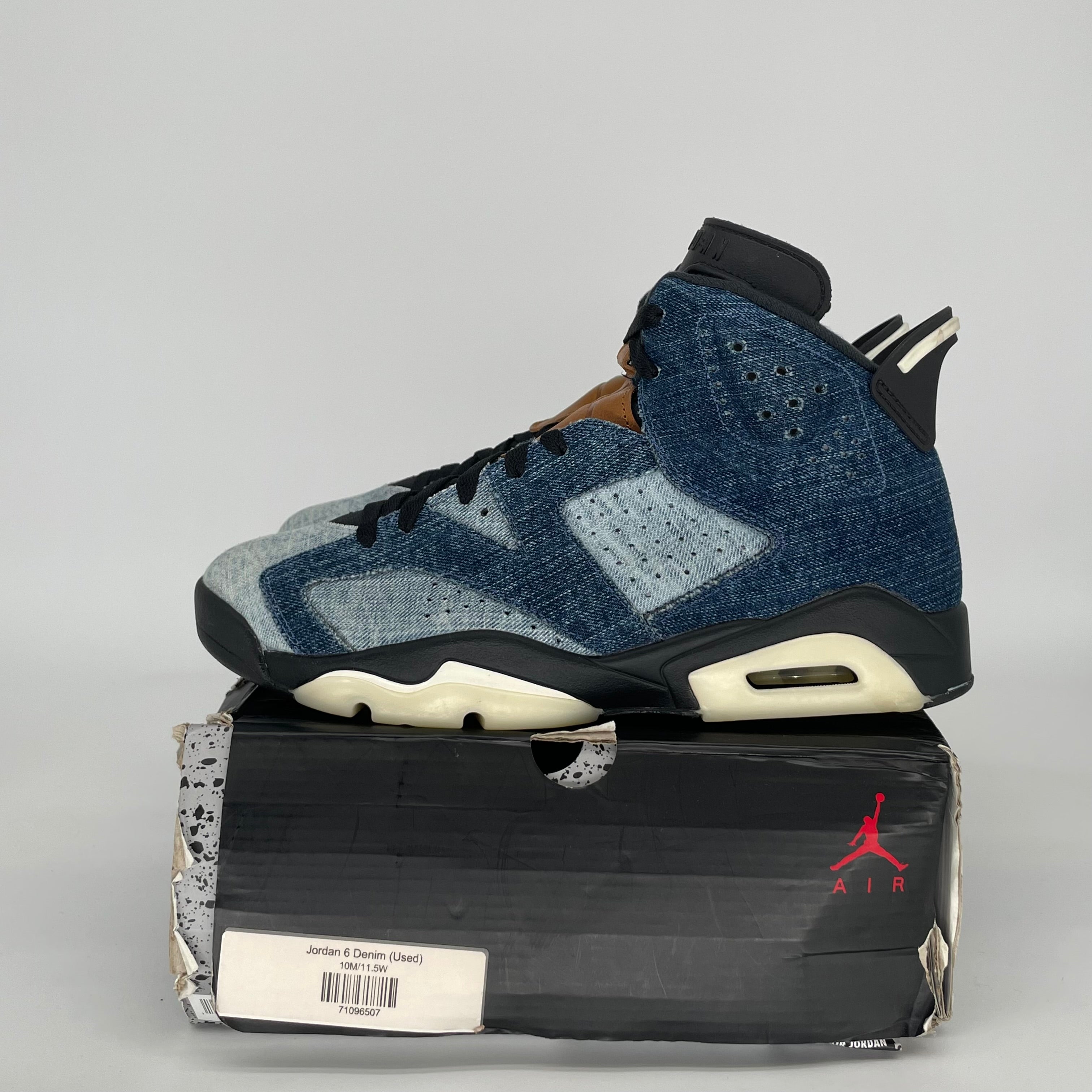 AIR JORDAN 6 WASHED DENIM SIZE 10 CT5350-401