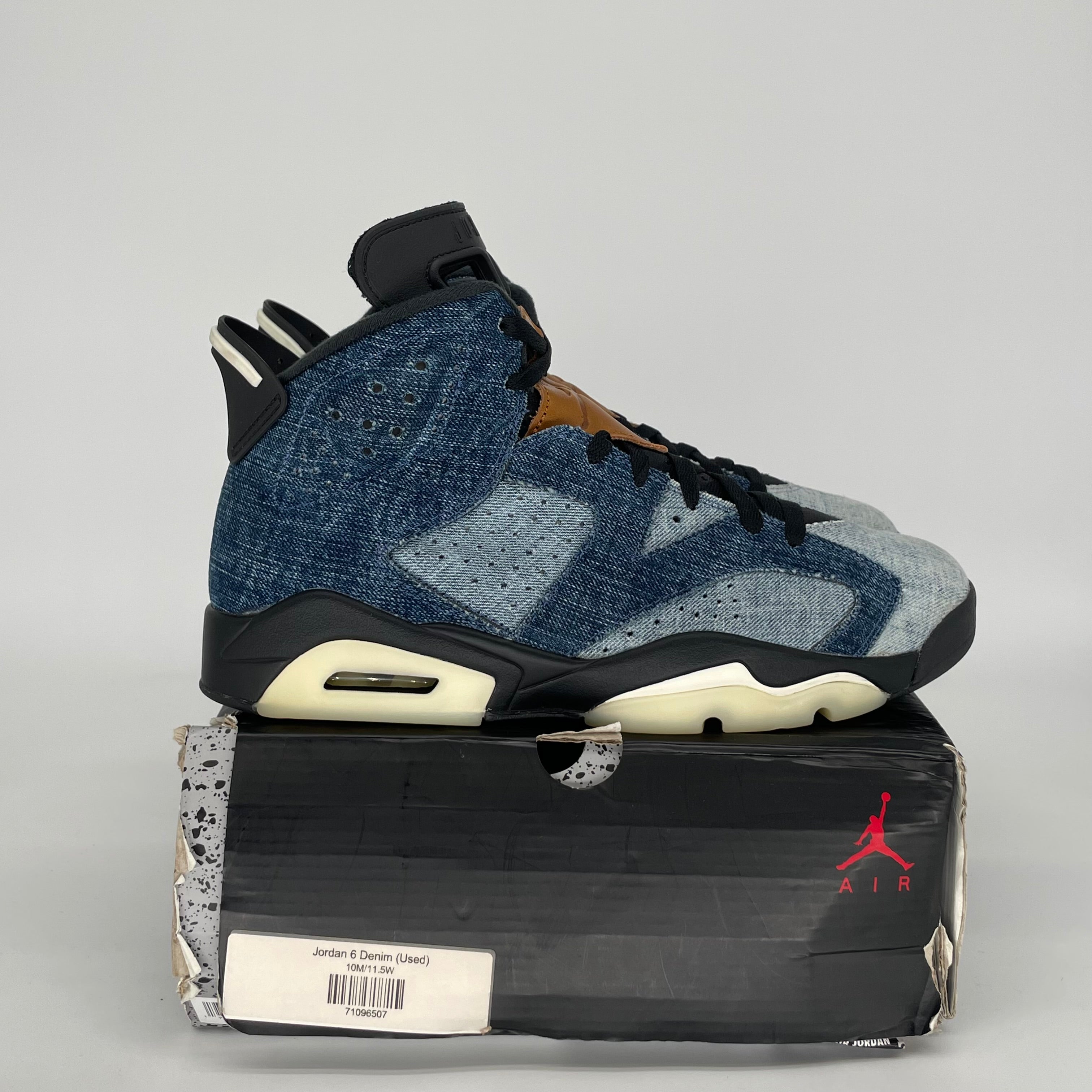 AIR JORDAN 6 WASHED DENIM SIZE 10 CT5350-401