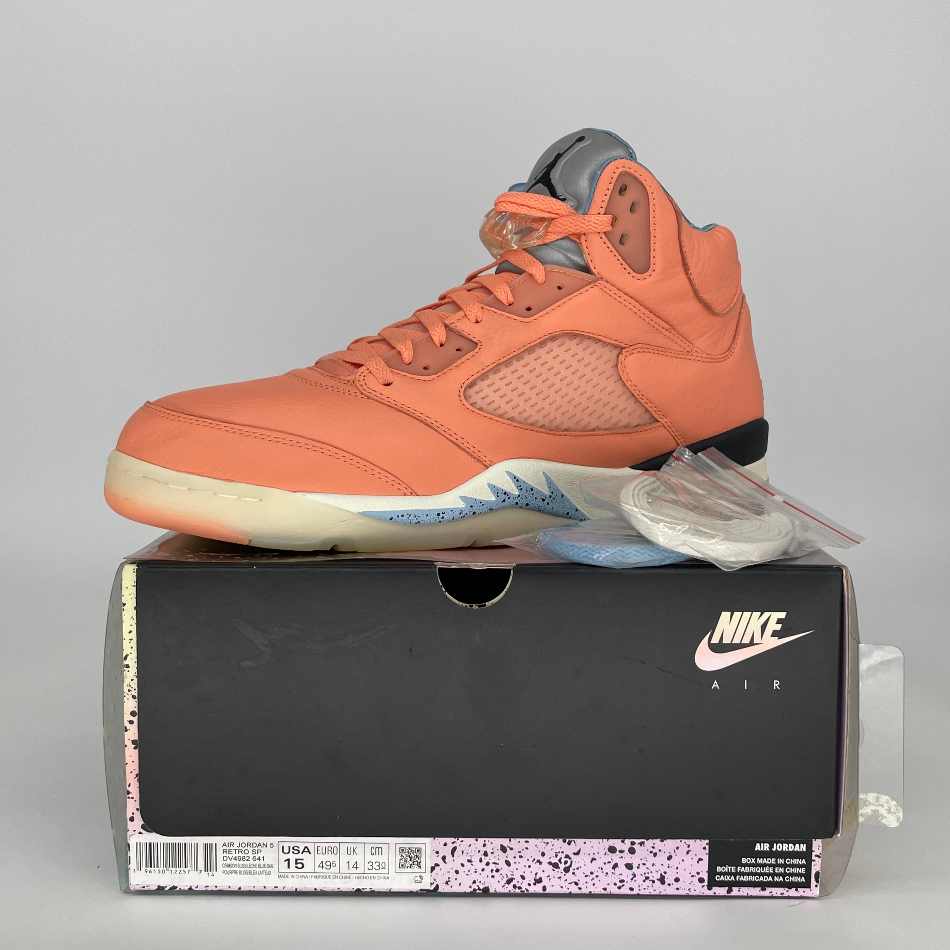 AIR JORDAN 5 DJ KHALED WE THE BEST CRIMSON BLISS SIZE 15 DV4982-641