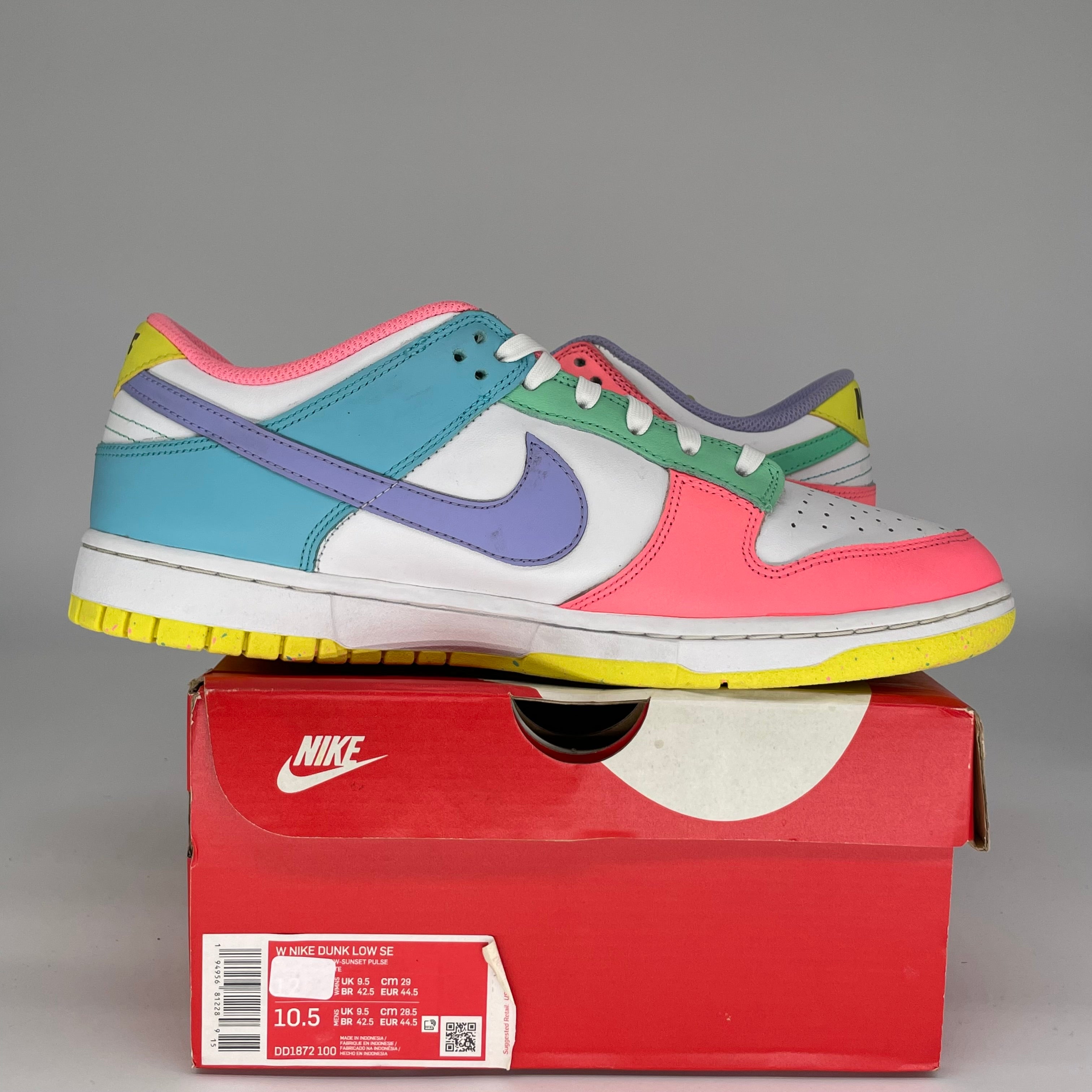 NIKE DUNK LOW EASTER CANDY W SIZE 10.5/12W DD1872-100