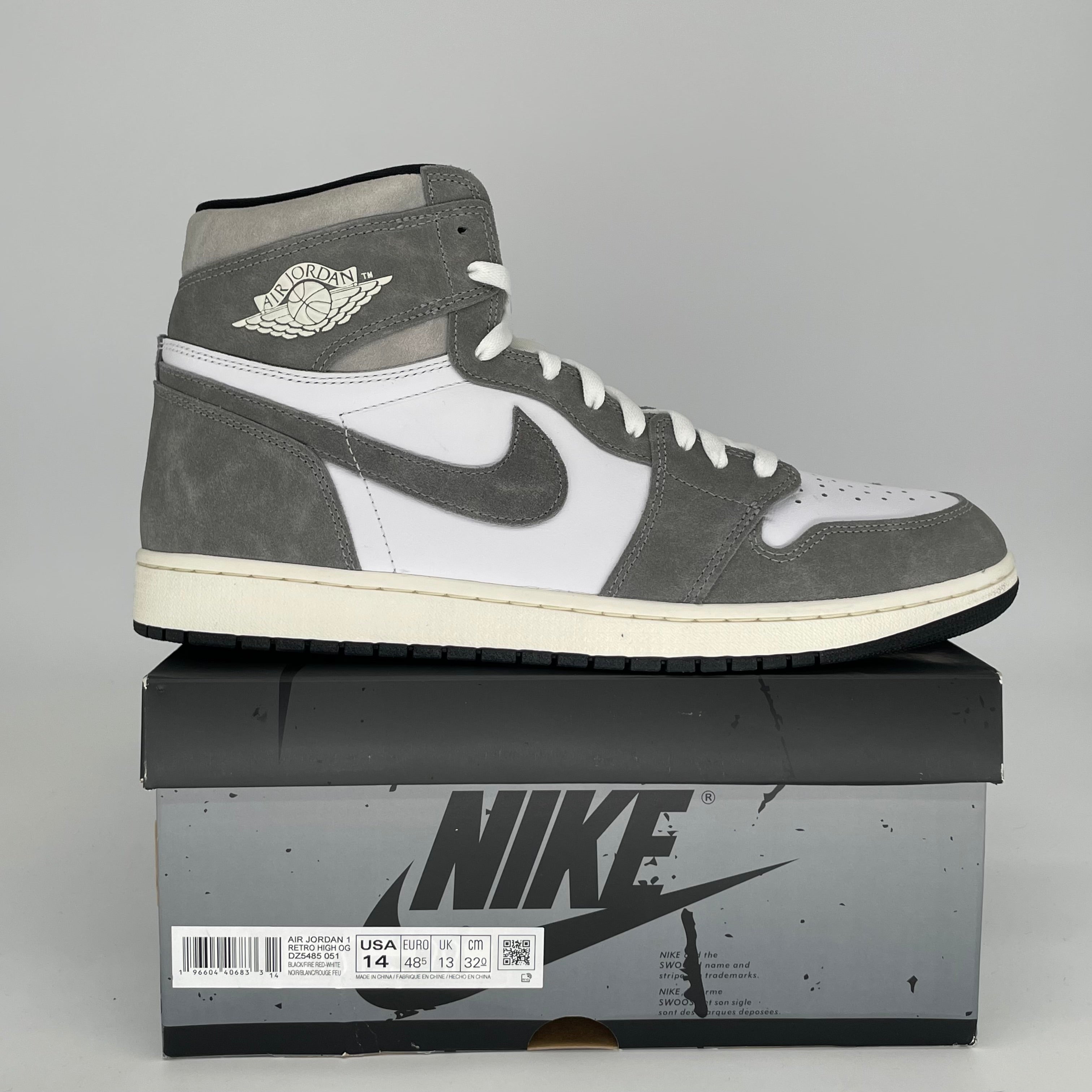 AIR JORDAN 1 WASHED BLACK SIZE 14 DZ5485-051