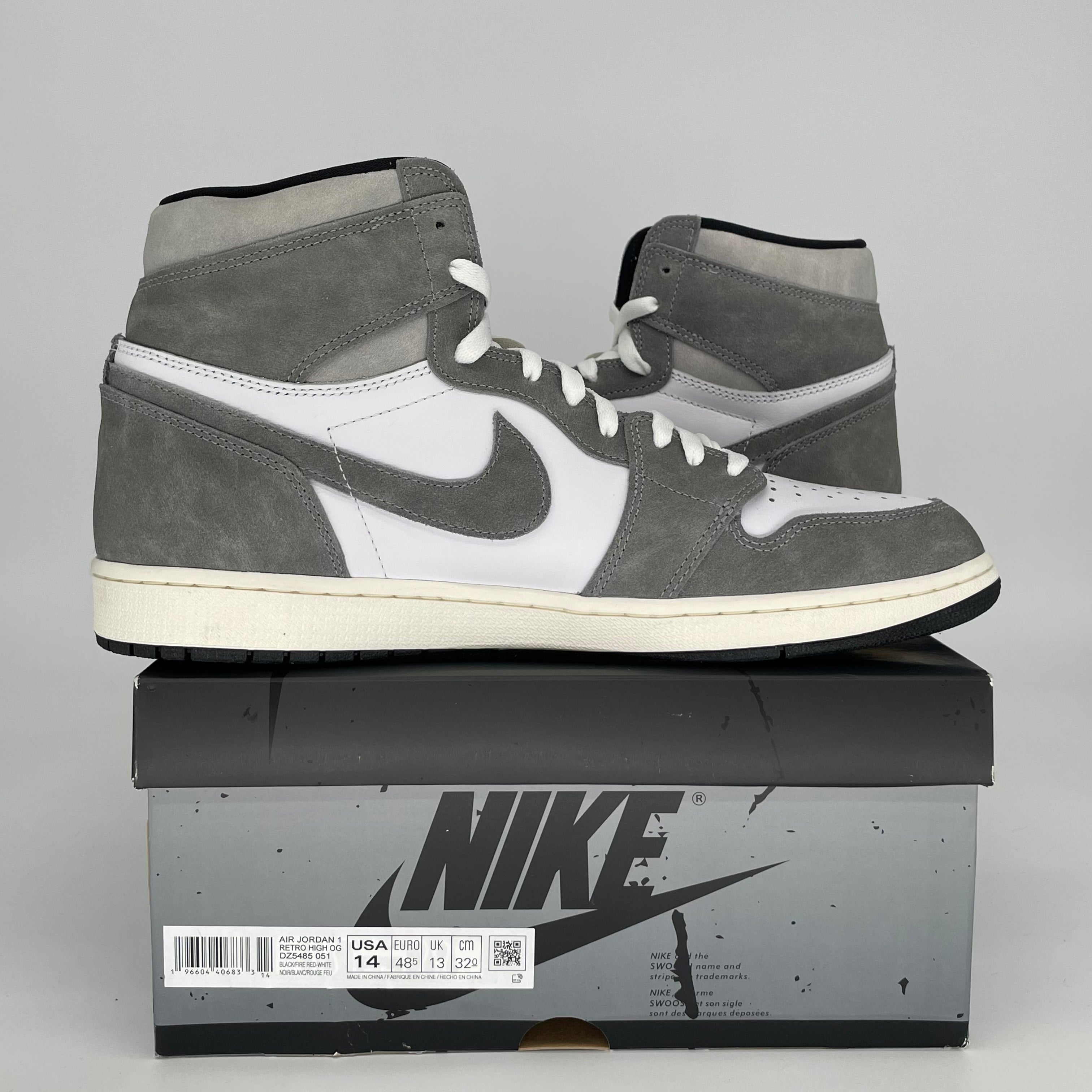 AIR JORDAN 1 WASHED BLACK SIZE 14 DZ5485-051