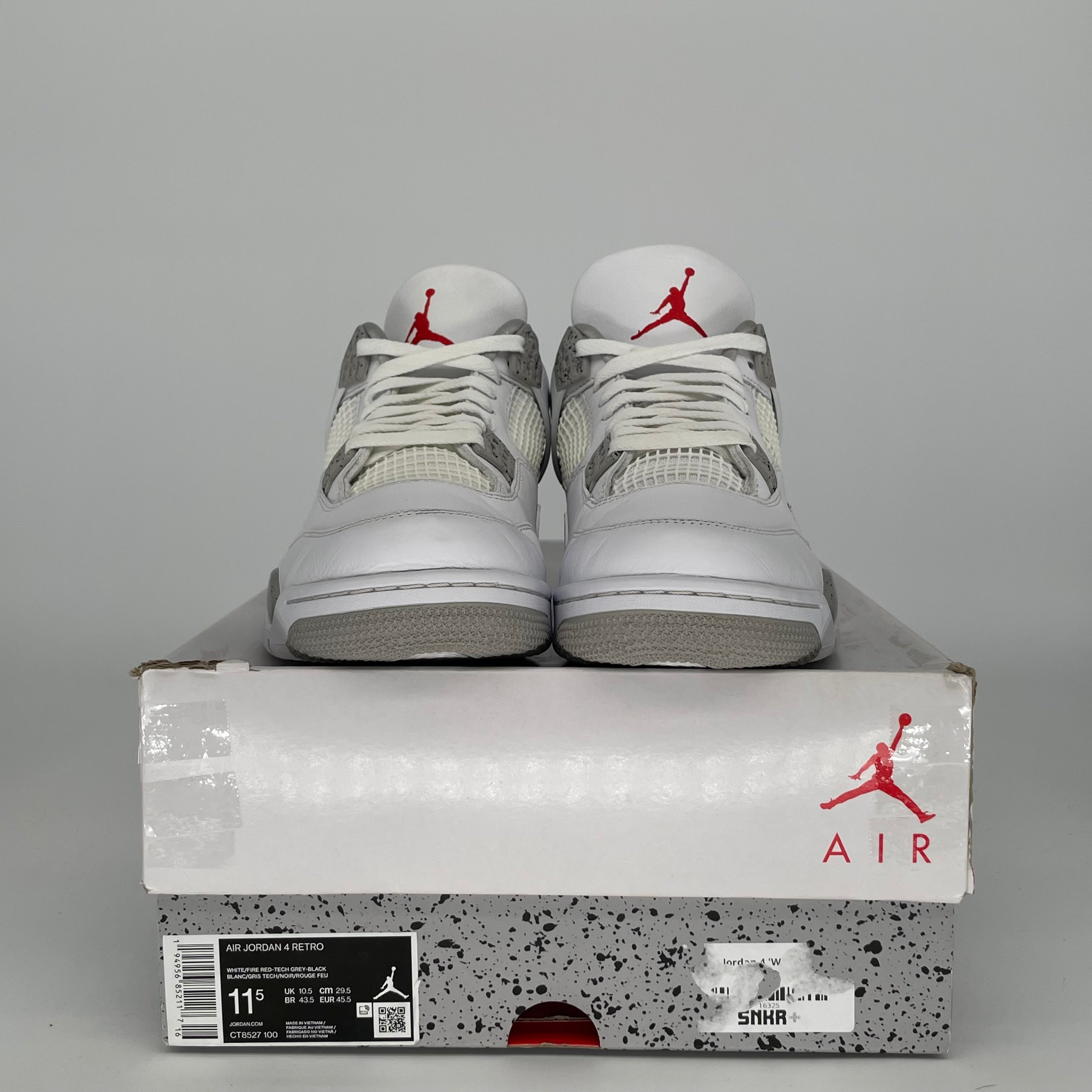 AIR JORDAN 4 WHITE OREO SIZE 11.5 CT8527-100