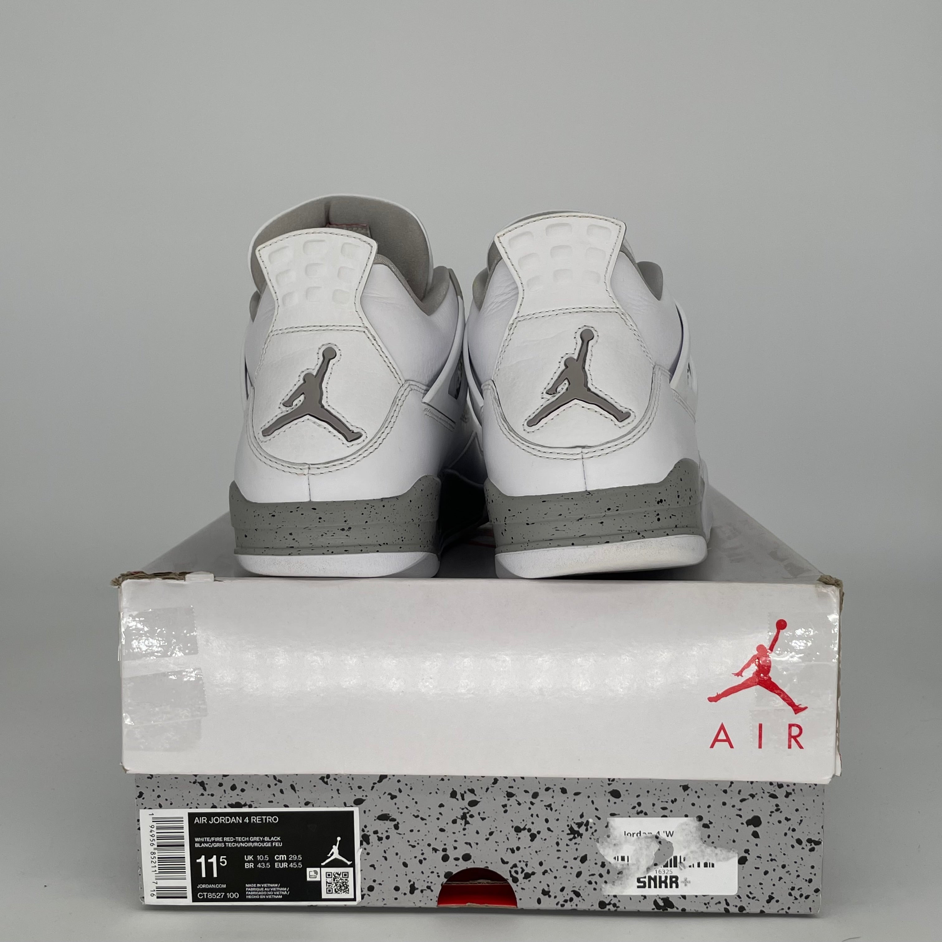 AIR JORDAN 4 WHITE OREO SIZE 11.5 CT8527-100