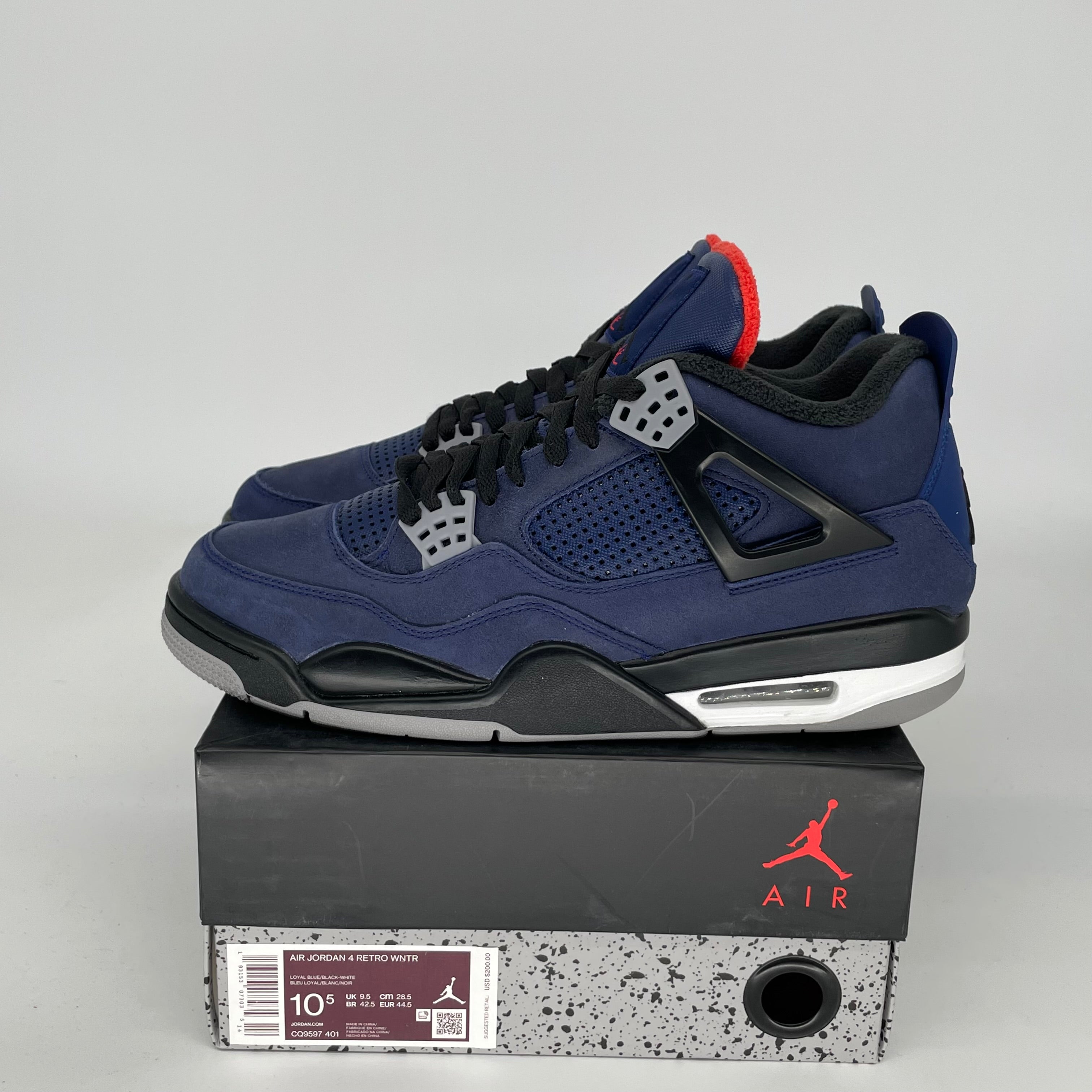 AIR JORDAN 4 WINTERIZED BLUE SIZE 10.5 CQ9597-401