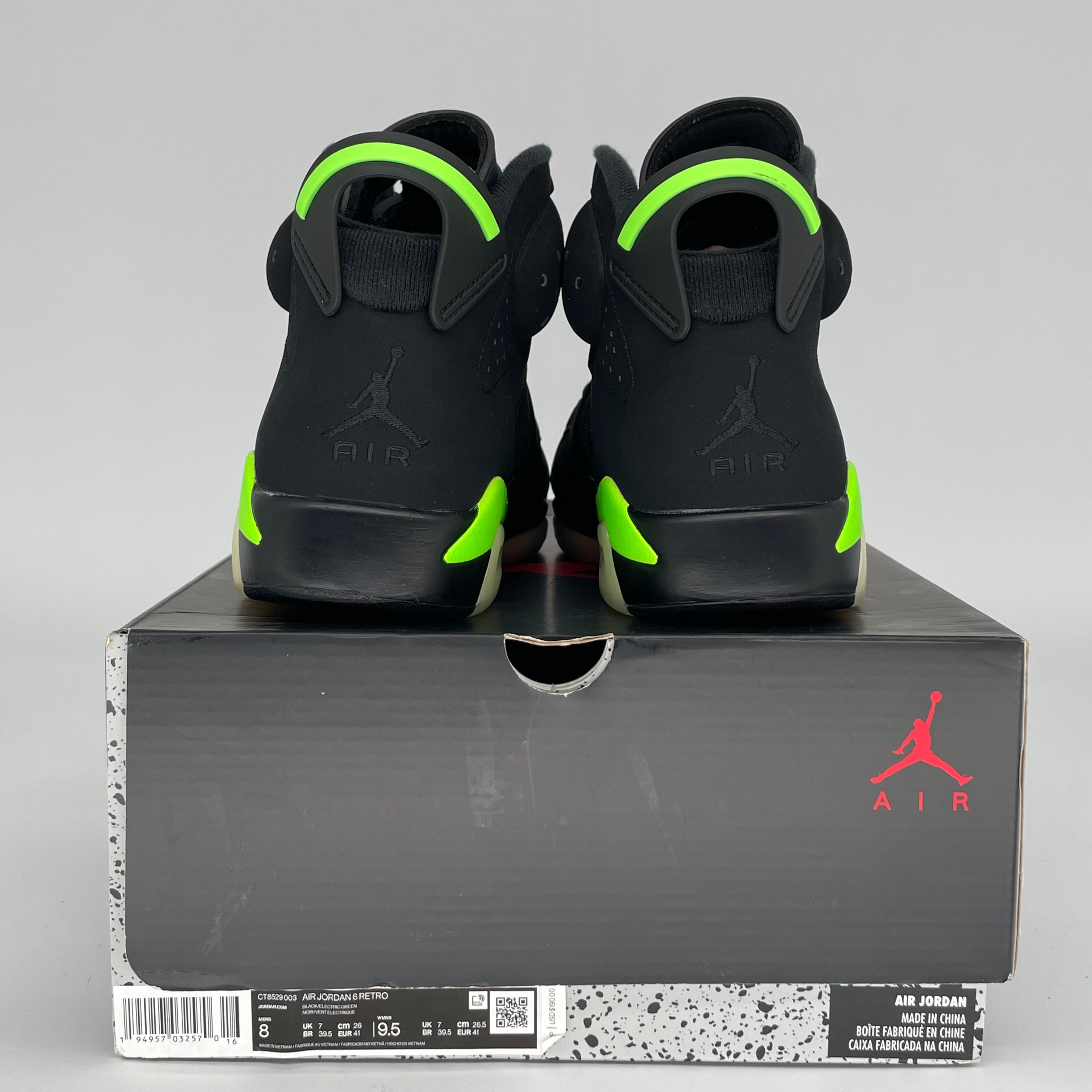 AIR JORDAN 6 ELECTRIC GREEN SIZE 8 CT8529-003