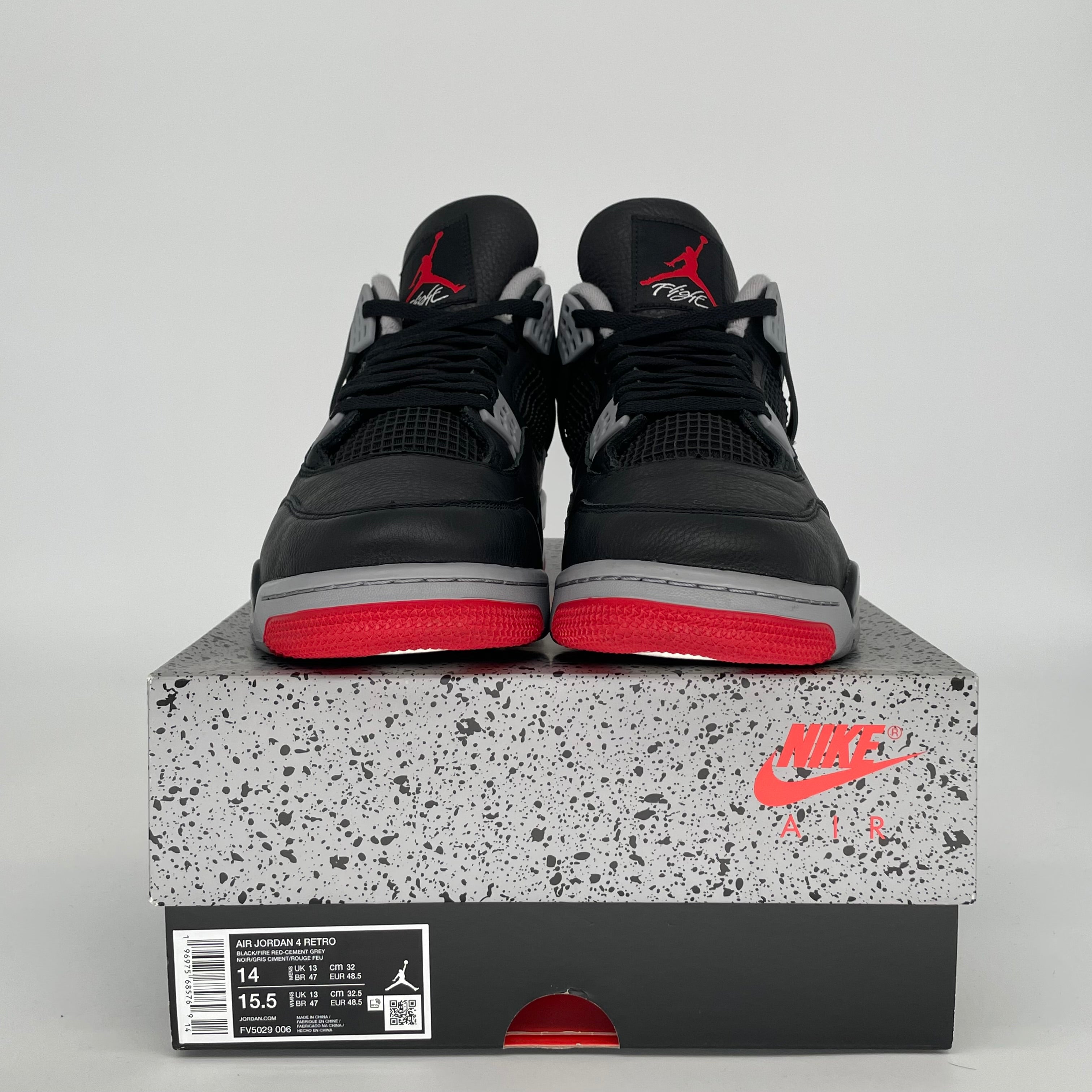 AIR JORDAN 4 BRED REIMAGINED SIZE 14 FV5029-006