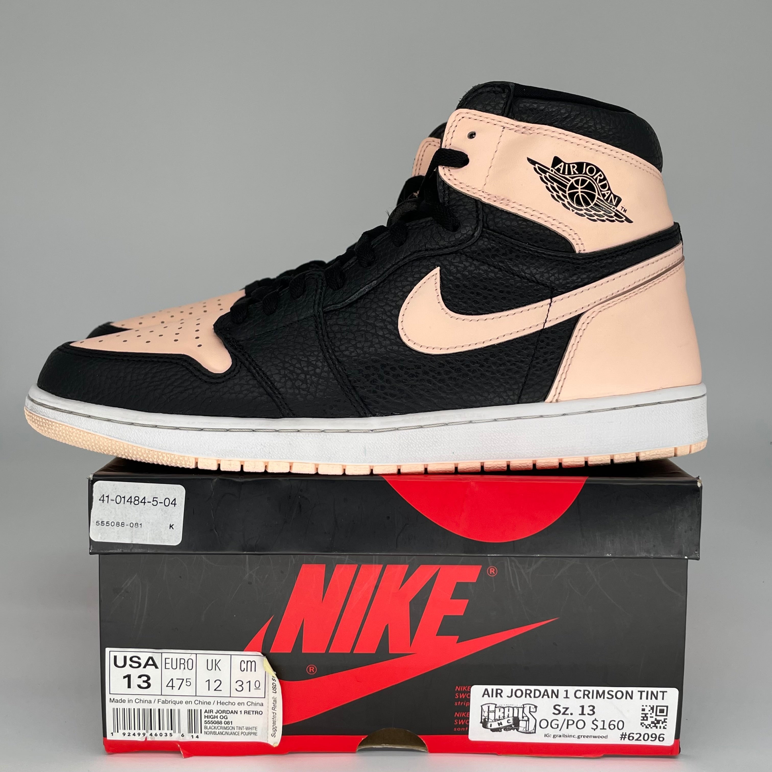 AIR JORDAN 1 CRIMSON TINT SIZE 13 555088-081