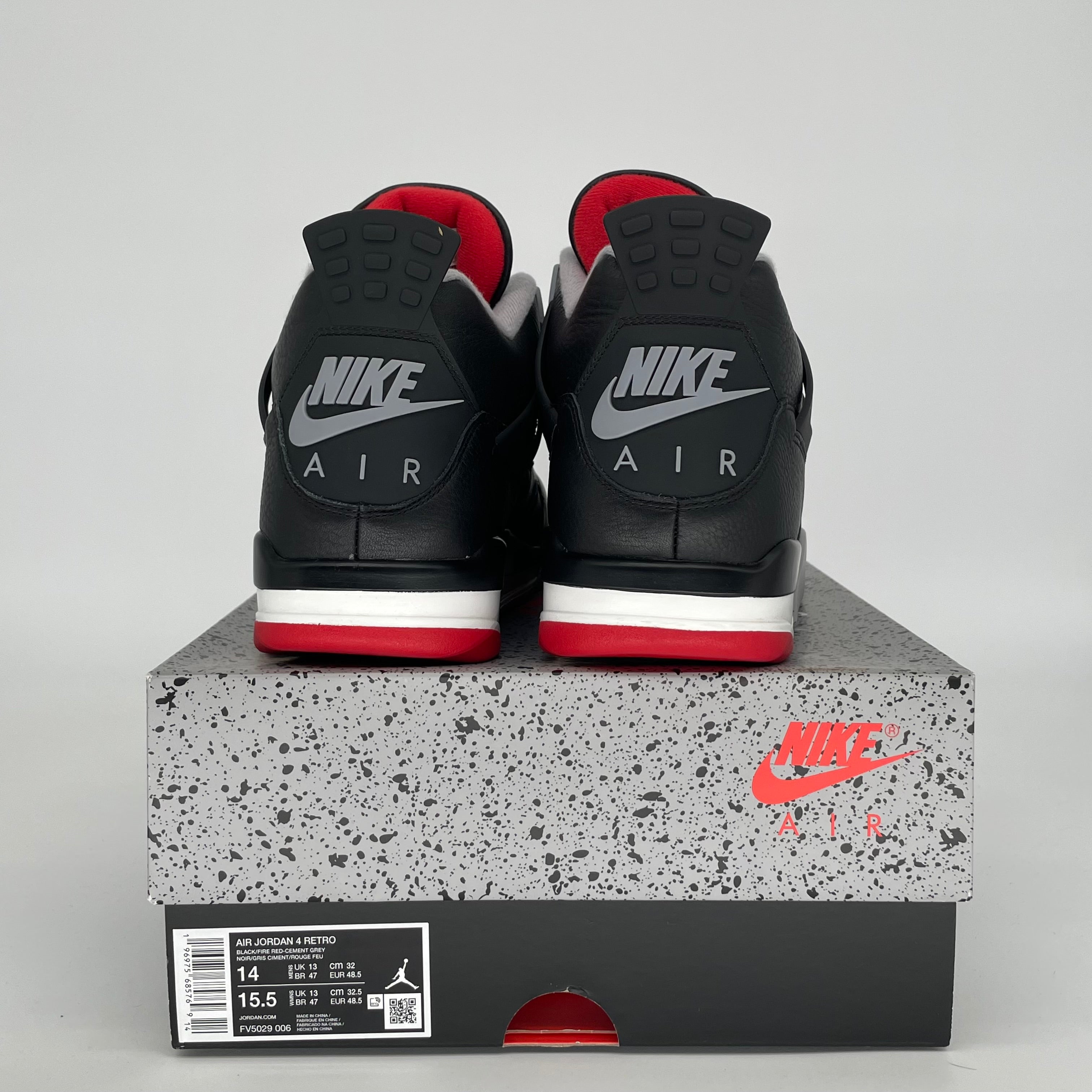 AIR JORDAN 4 BRED REIMAGINED SIZE 14 FV5029-006