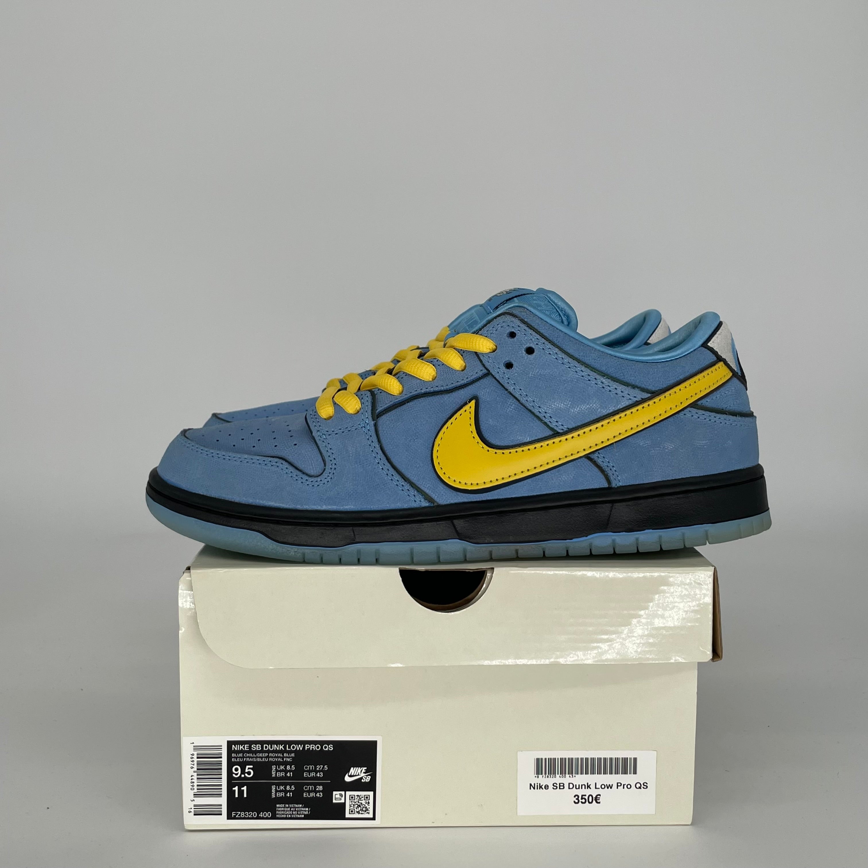 NIKE SB DUNK LOW POWERPUFF GIRLS BUBBLES SIZE 9.5 FZ8320-400