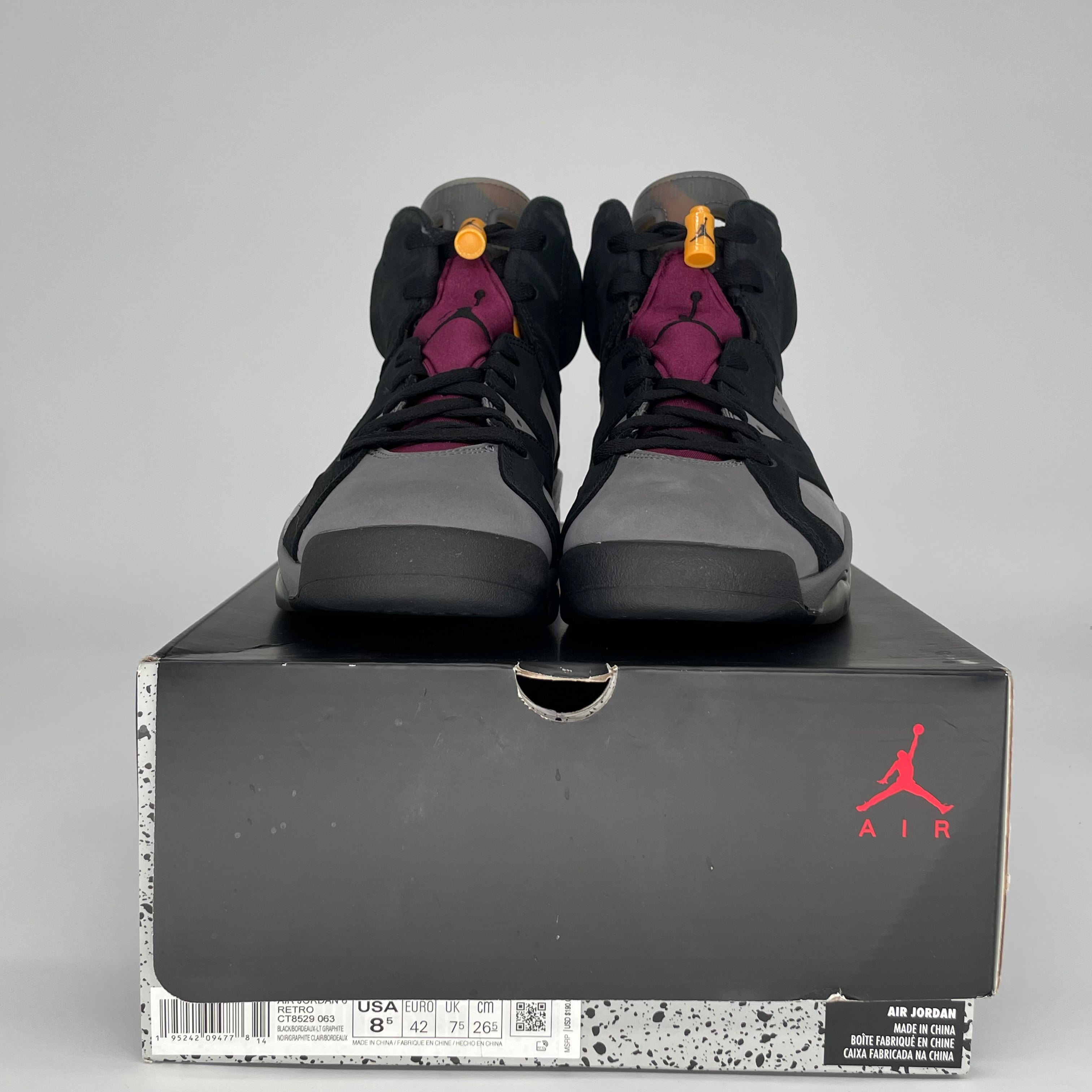 AIR JORDAN 6 BORDEAUX SIZE 8.5 CT8529-063