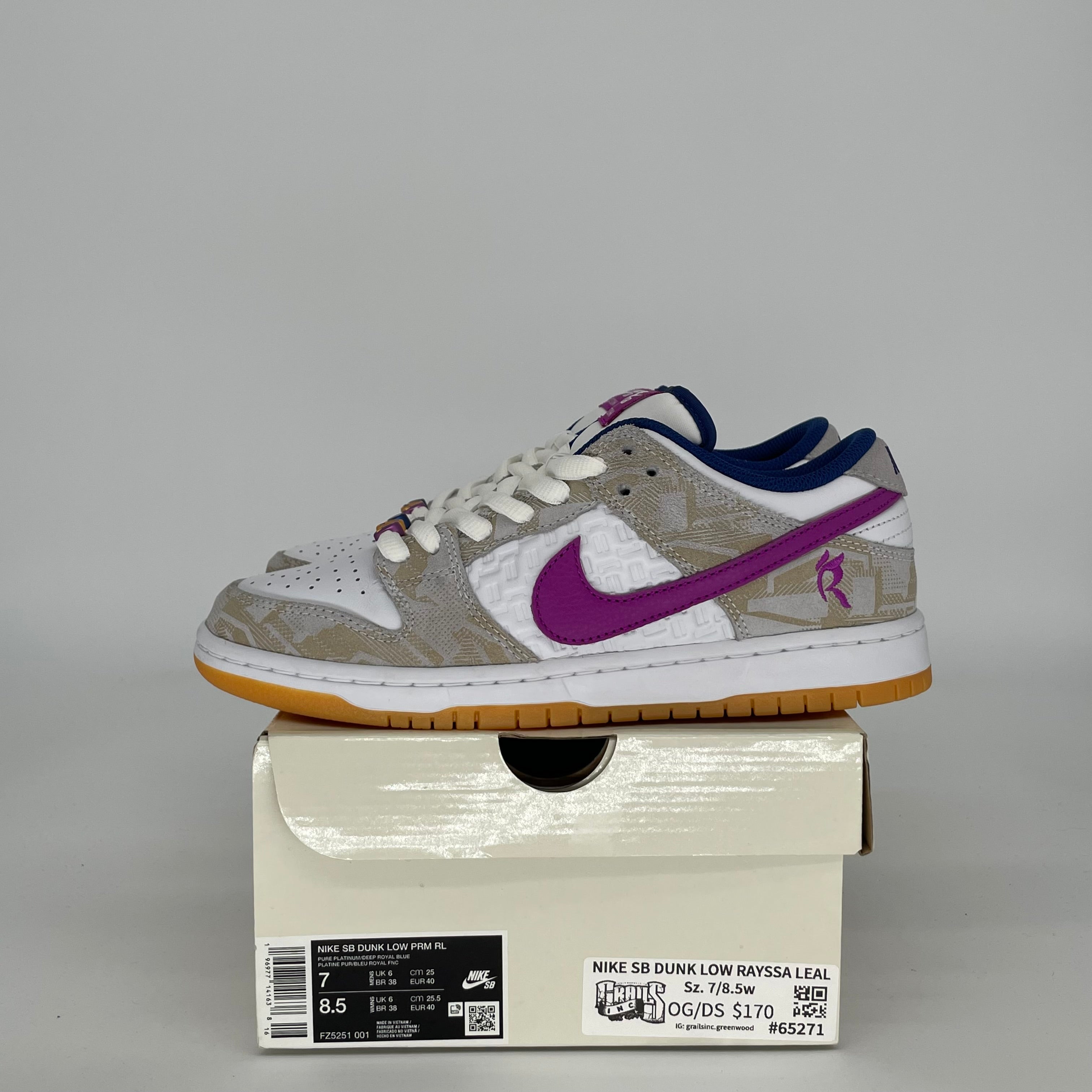 NIKE SB DUNK LOW RAYSSA LEAL SIZE 7 FZ5251-001