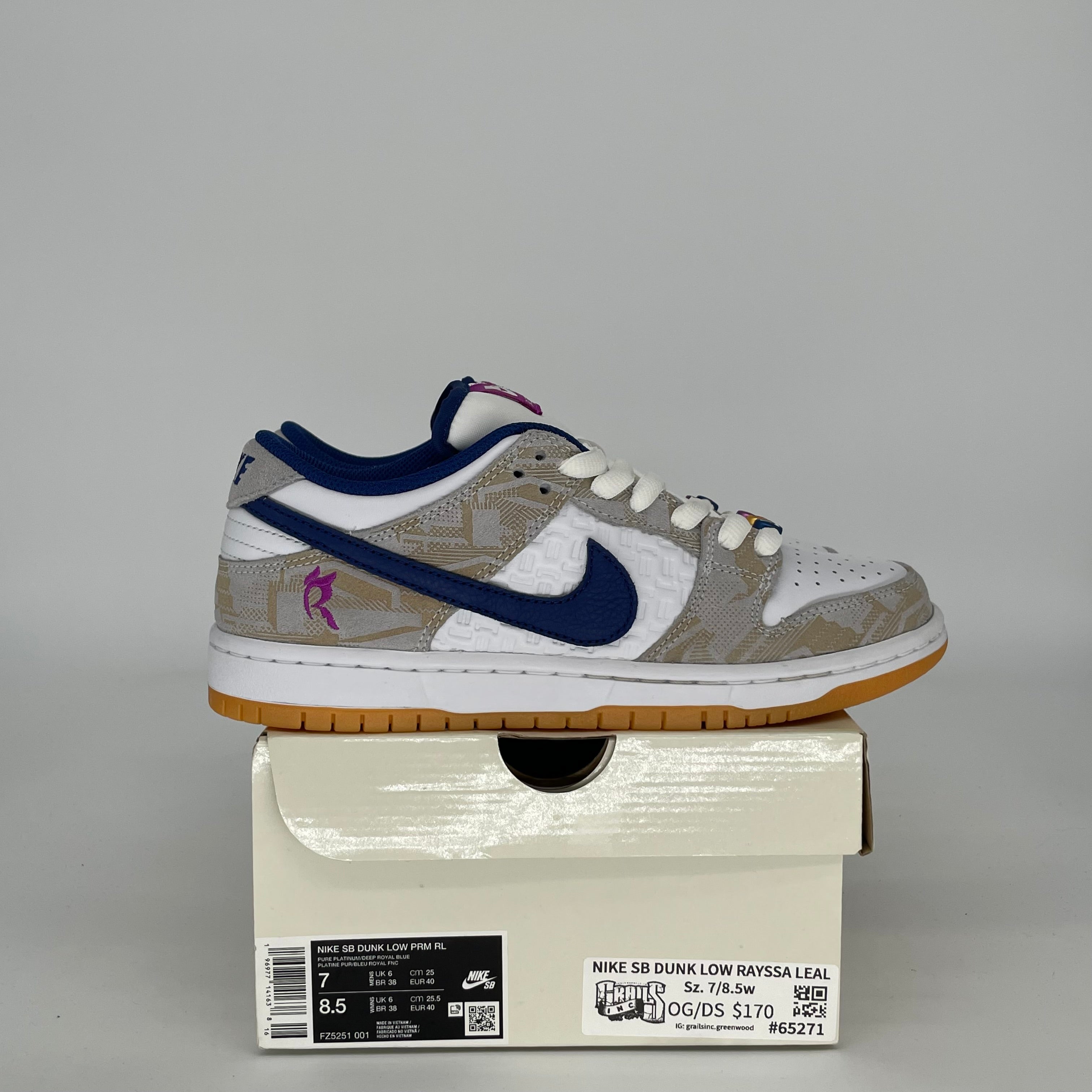 NIKE SB DUNK LOW RAYSSA LEAL SIZE 7 FZ5251-001