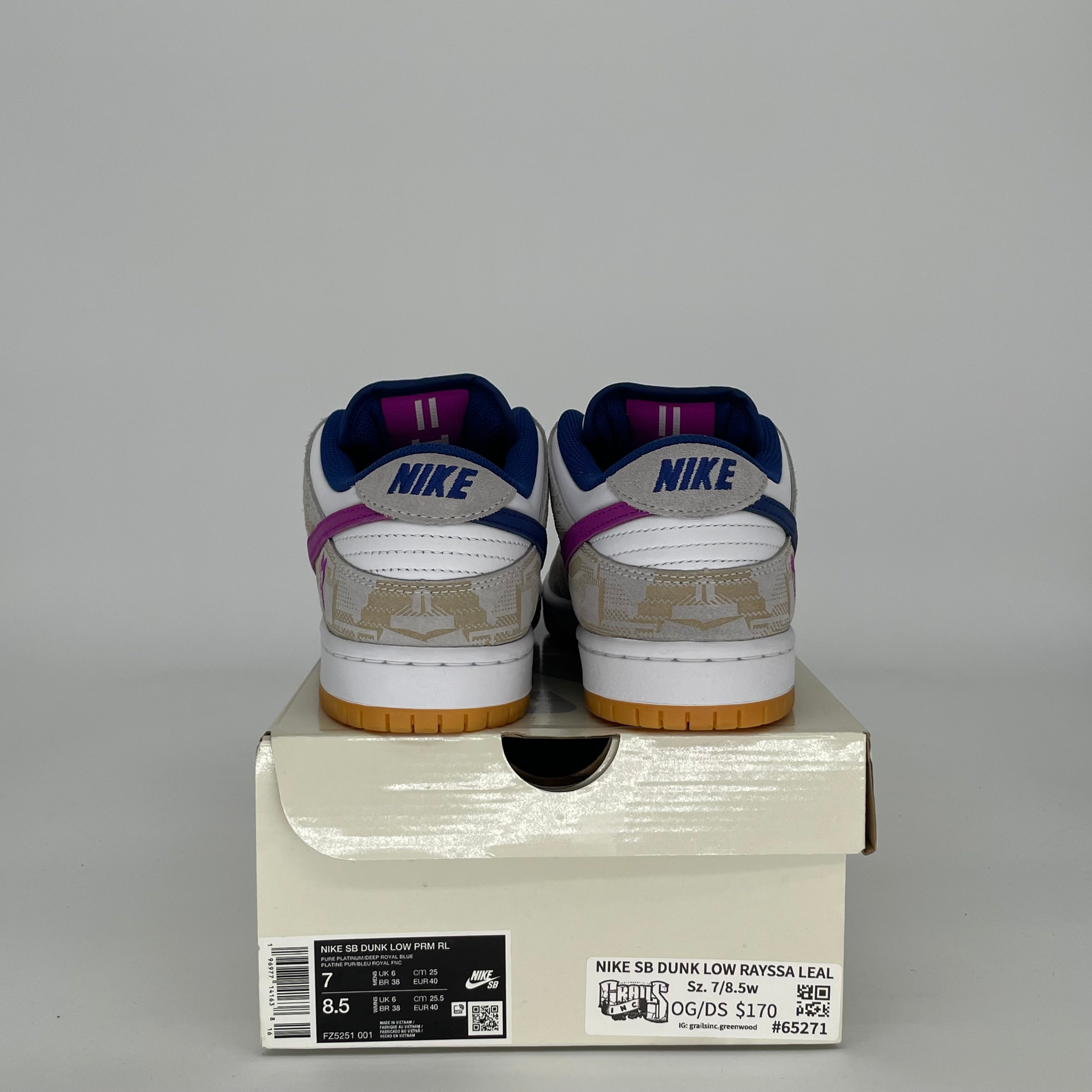 NIKE SB DUNK LOW RAYSSA LEAL SIZE 7 FZ5251-001