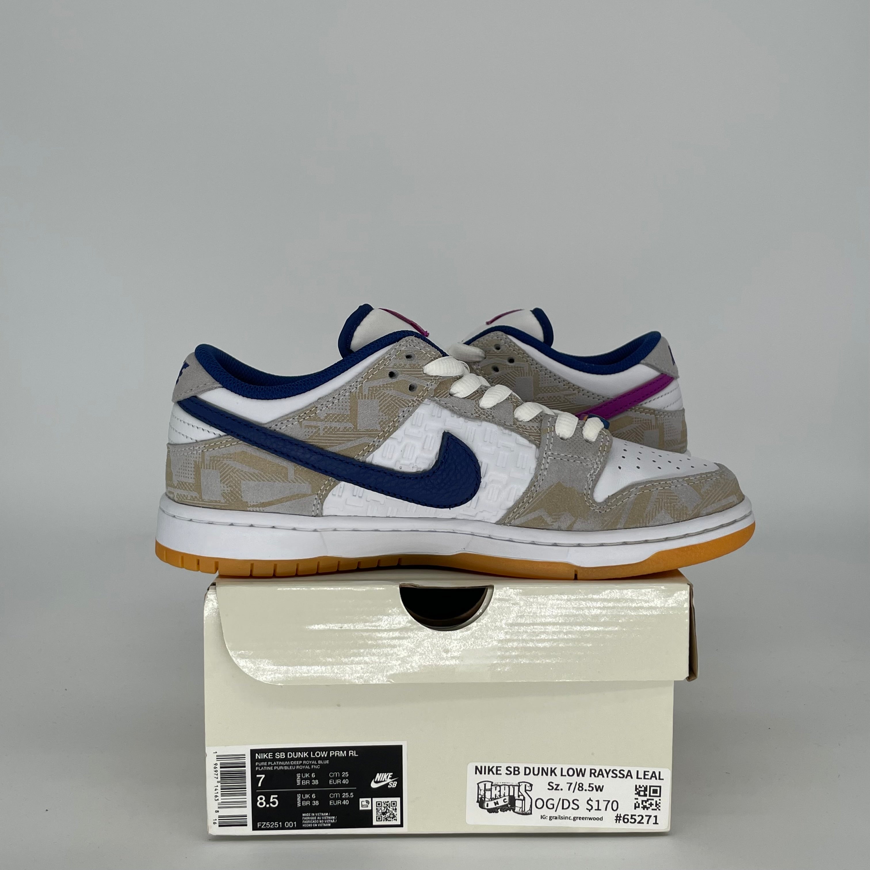 NIKE SB DUNK LOW RAYSSA LEAL SIZE 7 FZ5251-001