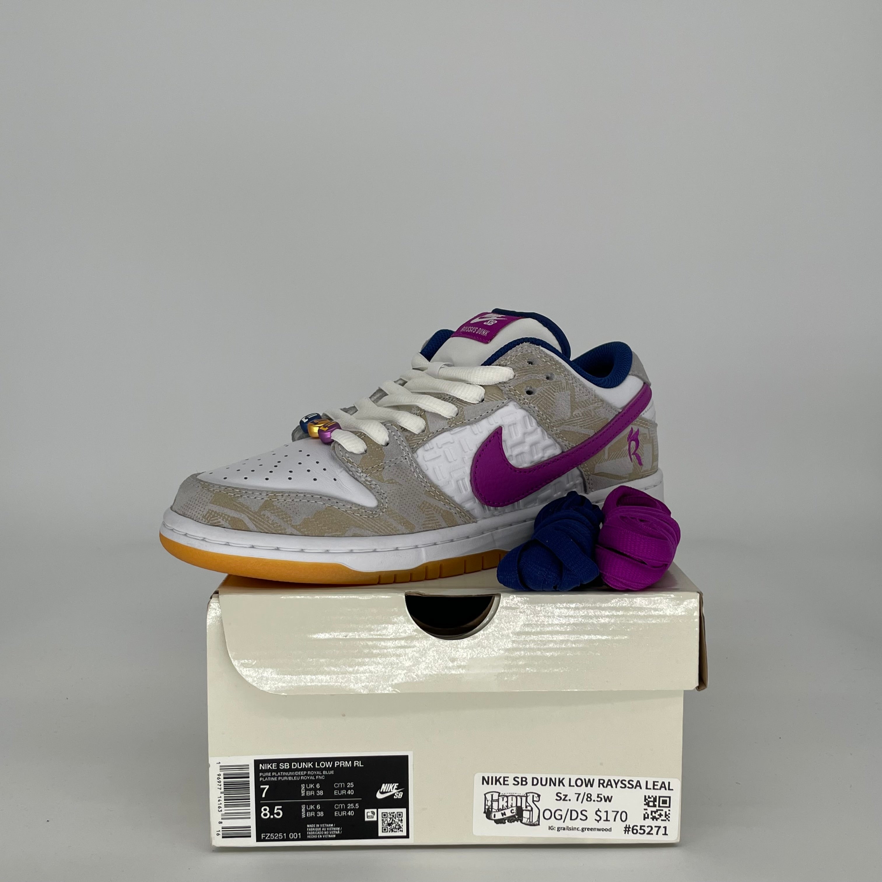 NIKE SB DUNK LOW RAYSSA LEAL SIZE 7 FZ5251-001