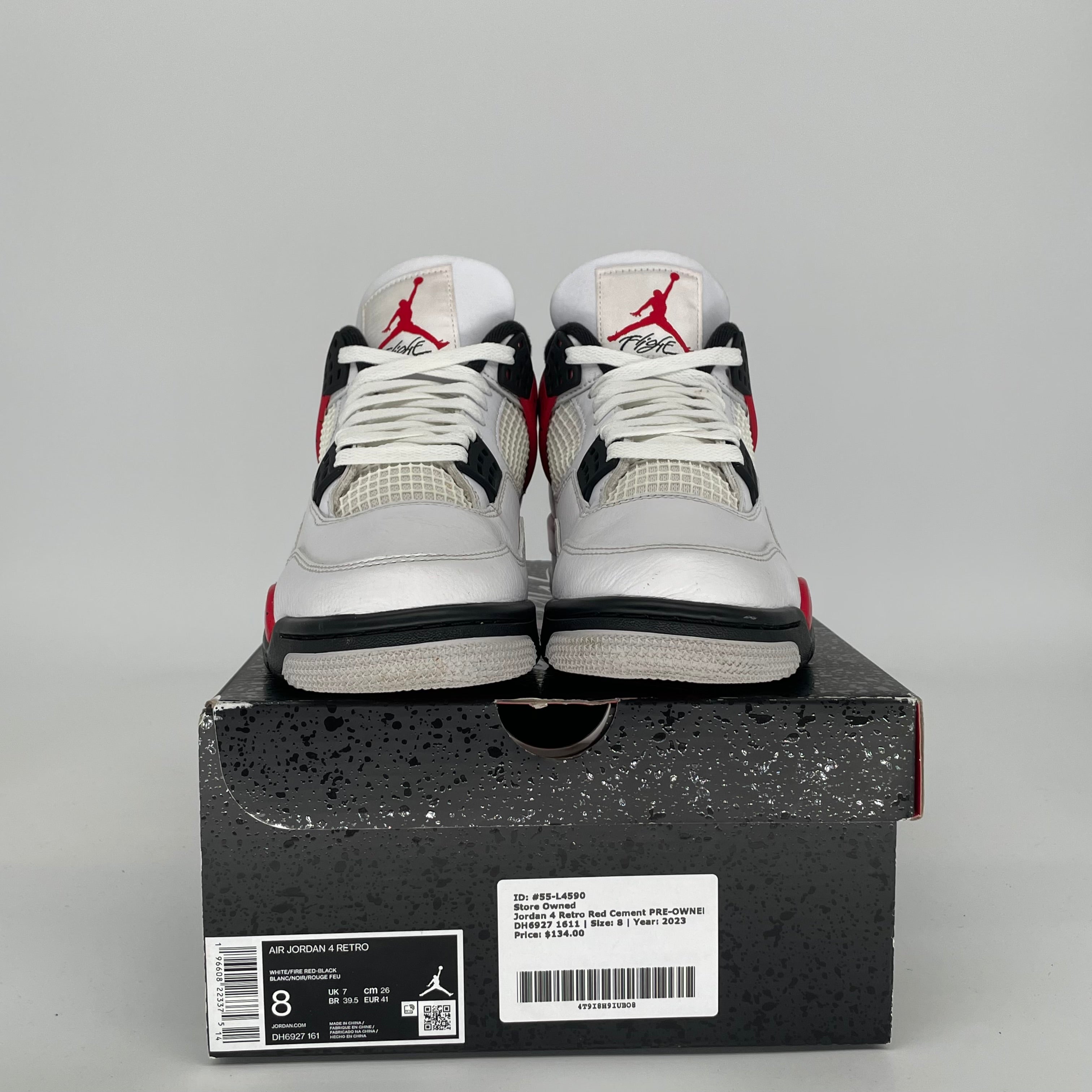 AIR JORDAN 4 RED CEMENT SIZE 8 DH6927-161