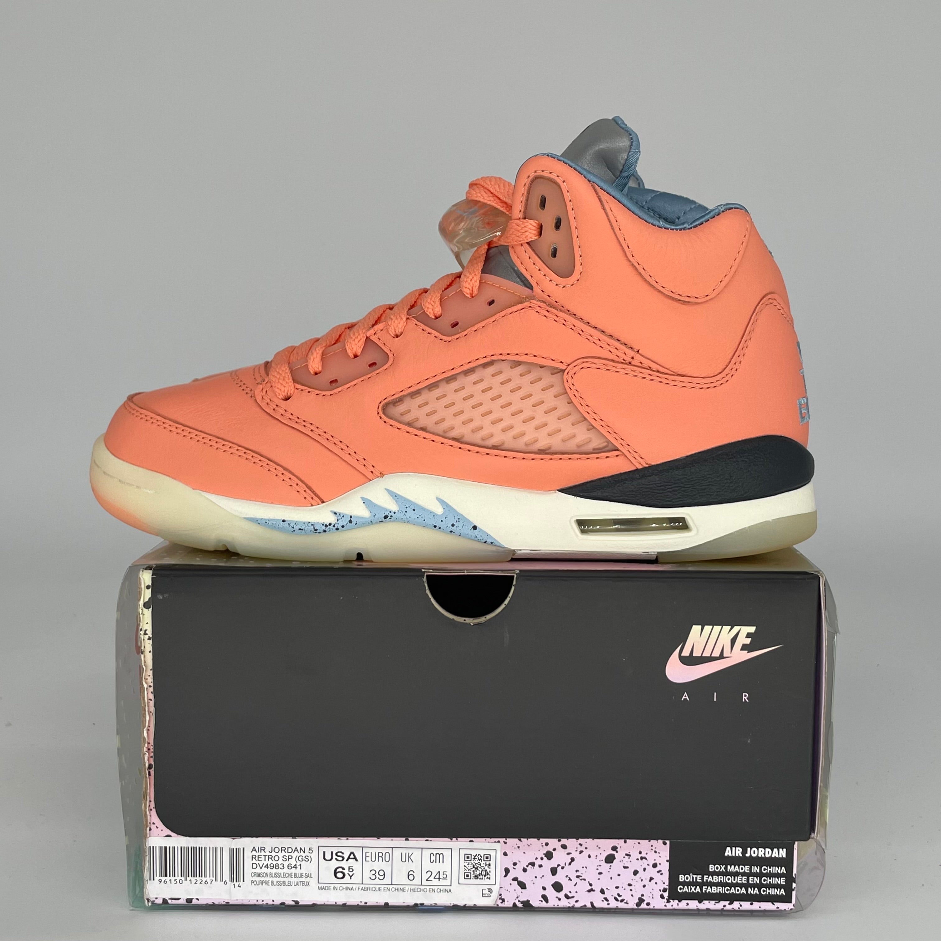 AIR JORDAN 5 DJ KHALED WE THE BEST CRIMSON SIZE 6.5Y DV4983-641