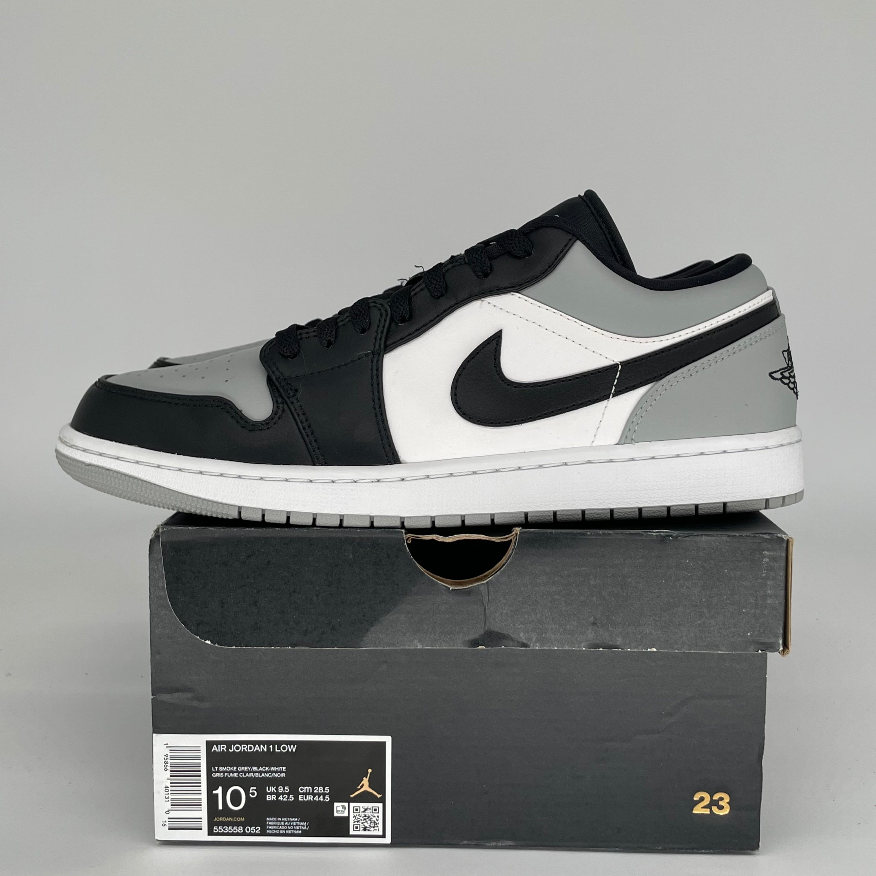 AIR JORDAN 1 LOW SHADOW TOE SIZE 10.5 553558-052