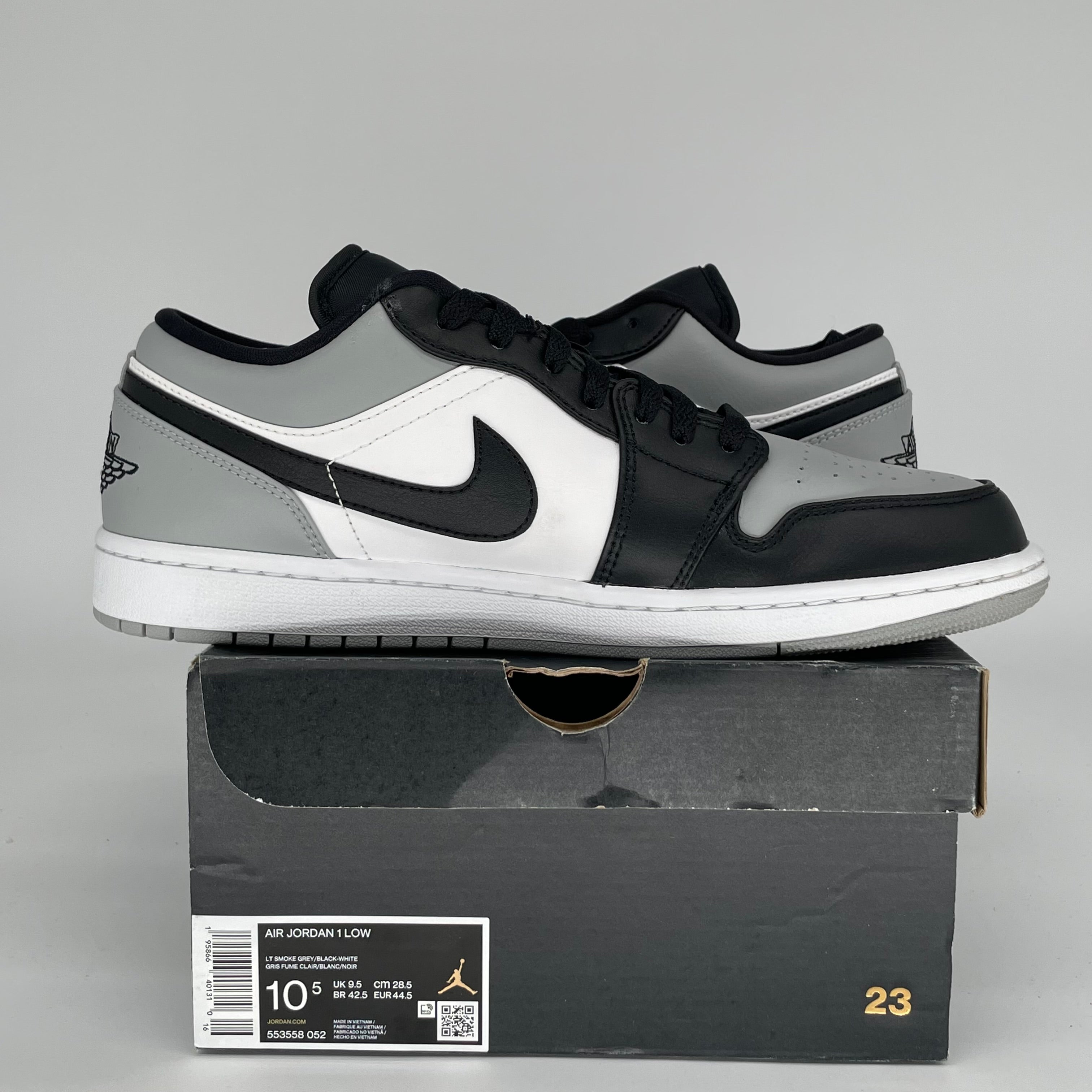 AIR JORDAN 1 LOW SHADOW TOE SIZE 10.5 553558-052