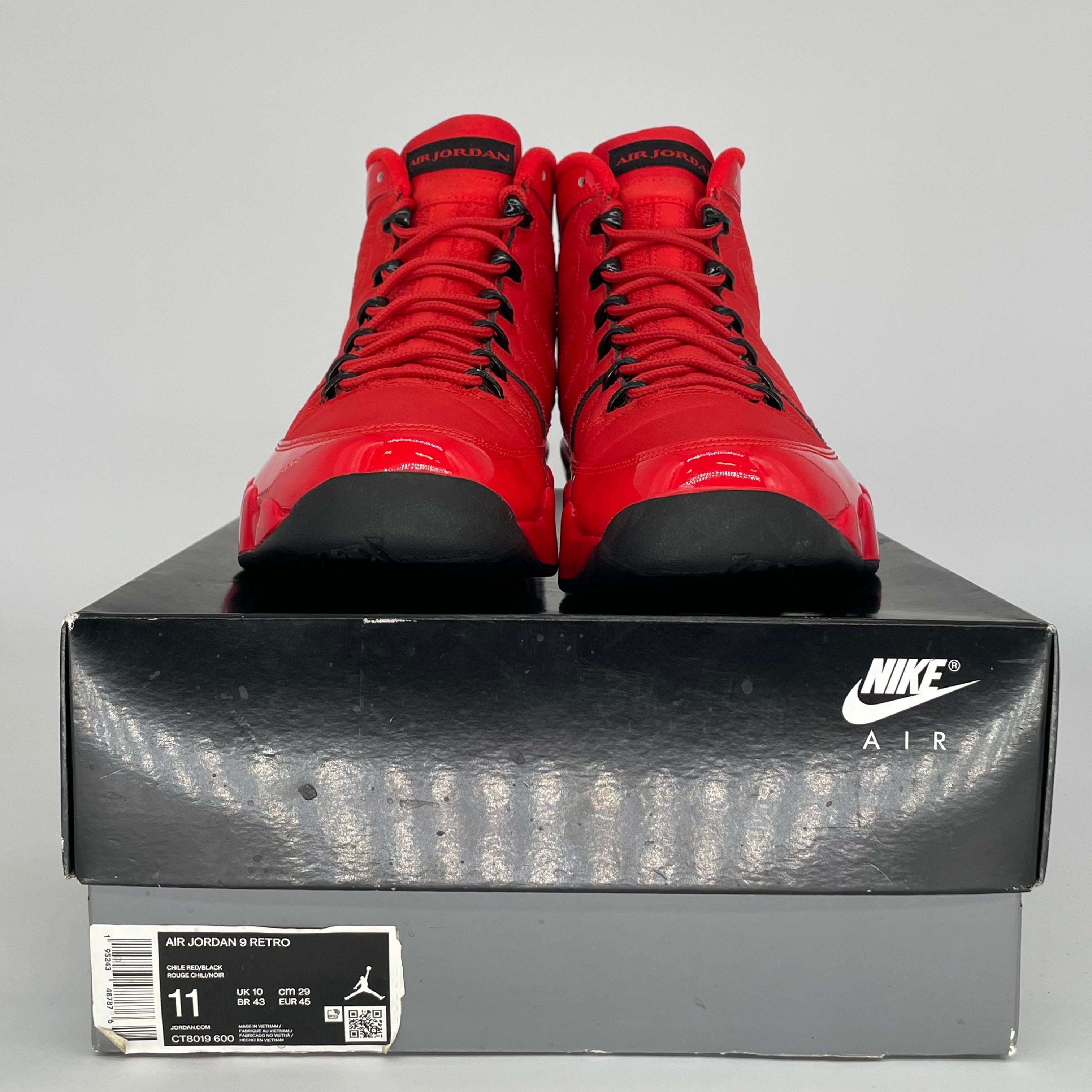 AIR JORDAN 9 CHILE RED SIZE 11 CT8019-600