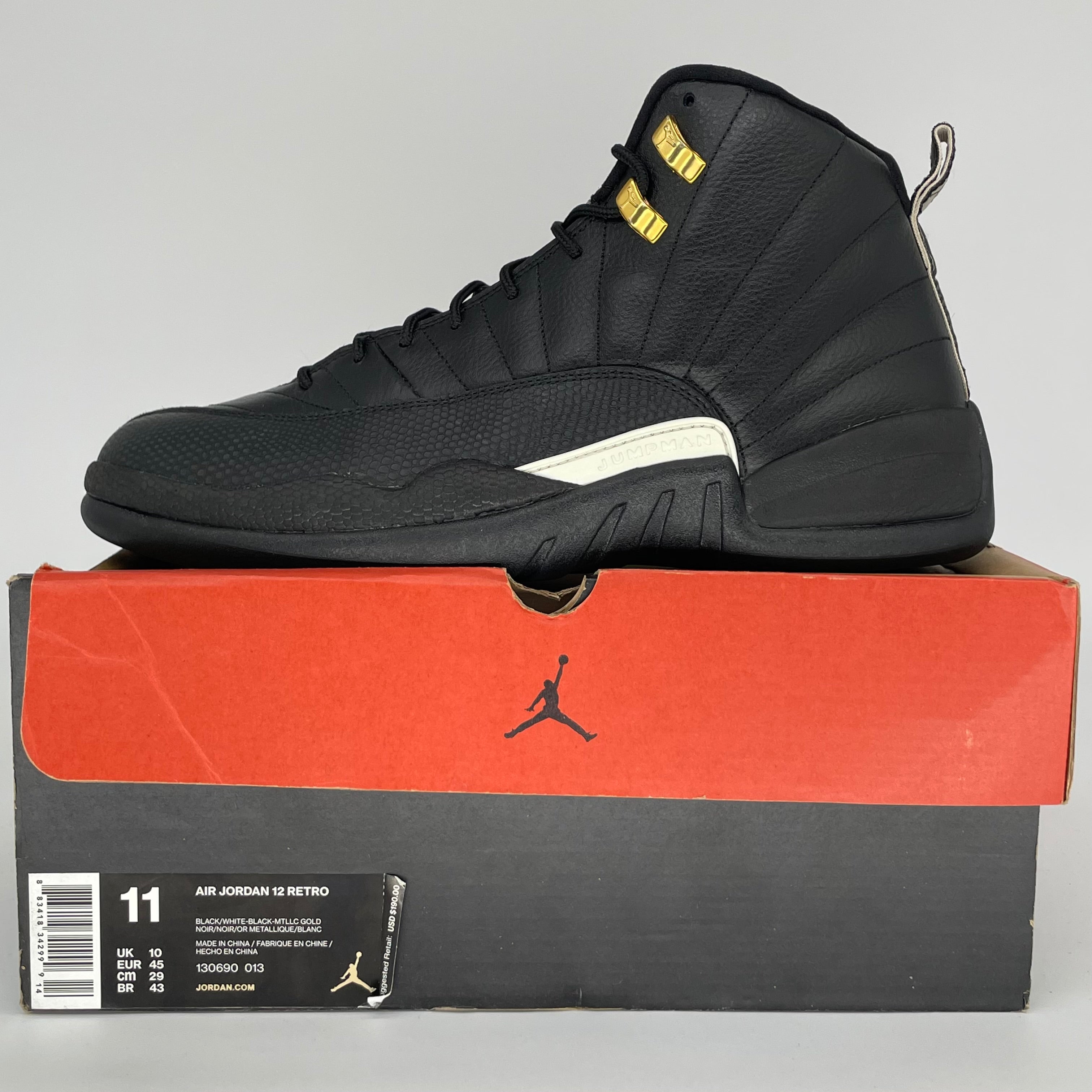 AIR JORDAN 12 MASTER SIZE 11 1130690-013