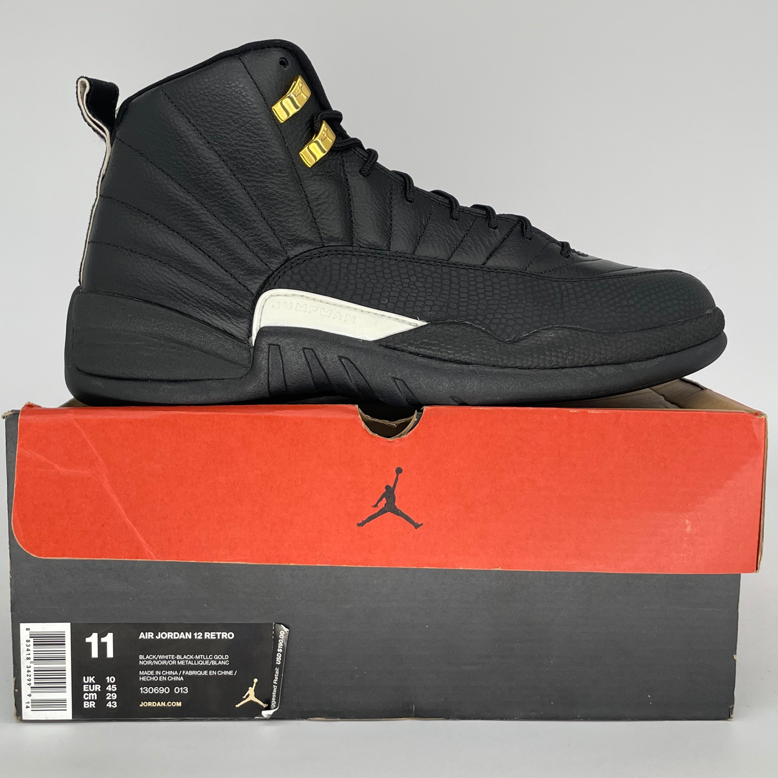 AIR JORDAN 12 MASTER SIZE 11 1130690-013