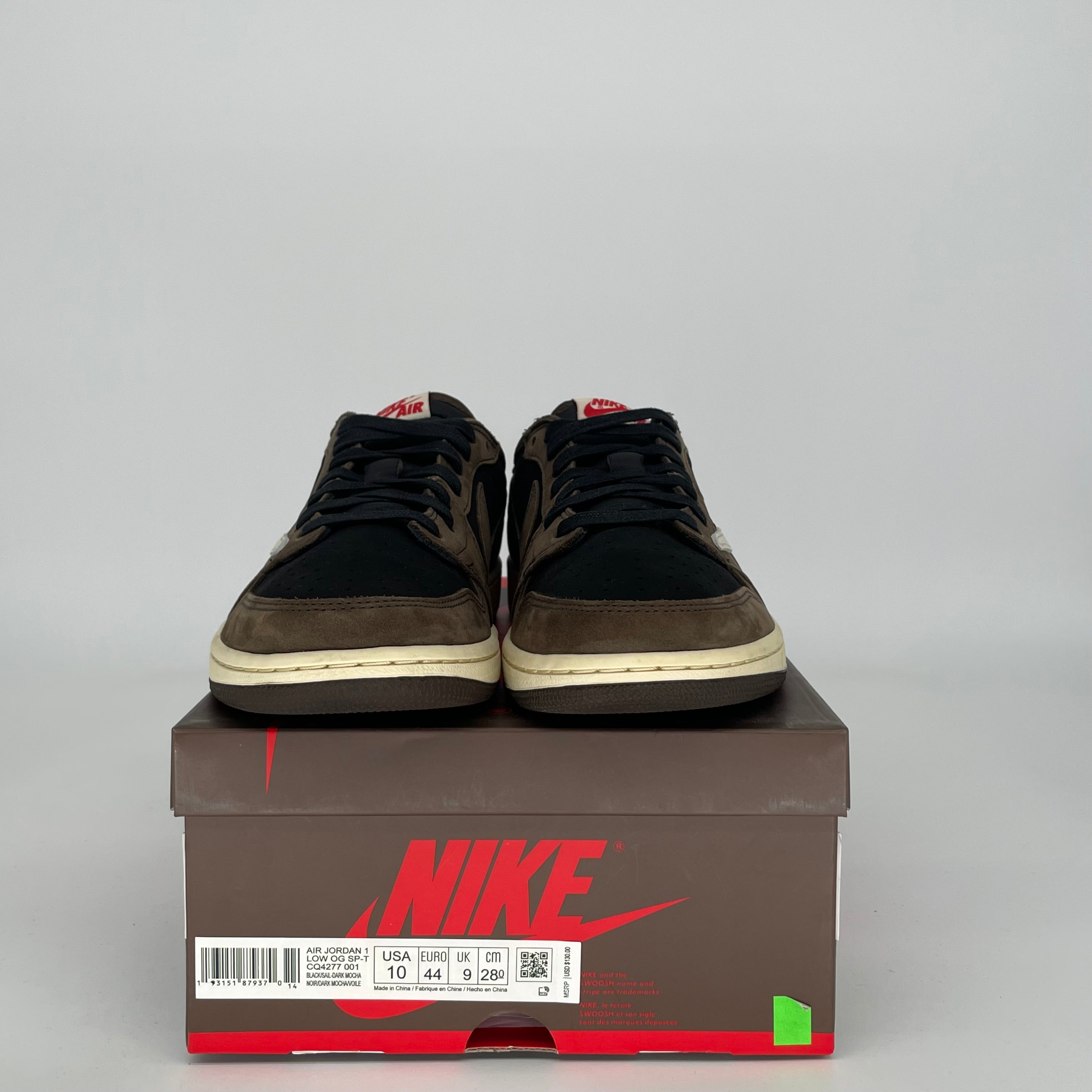 AIR JORDAN 1 LOW TRAVIS SCOTT MOCHA SIZE 10 CQ4277-001