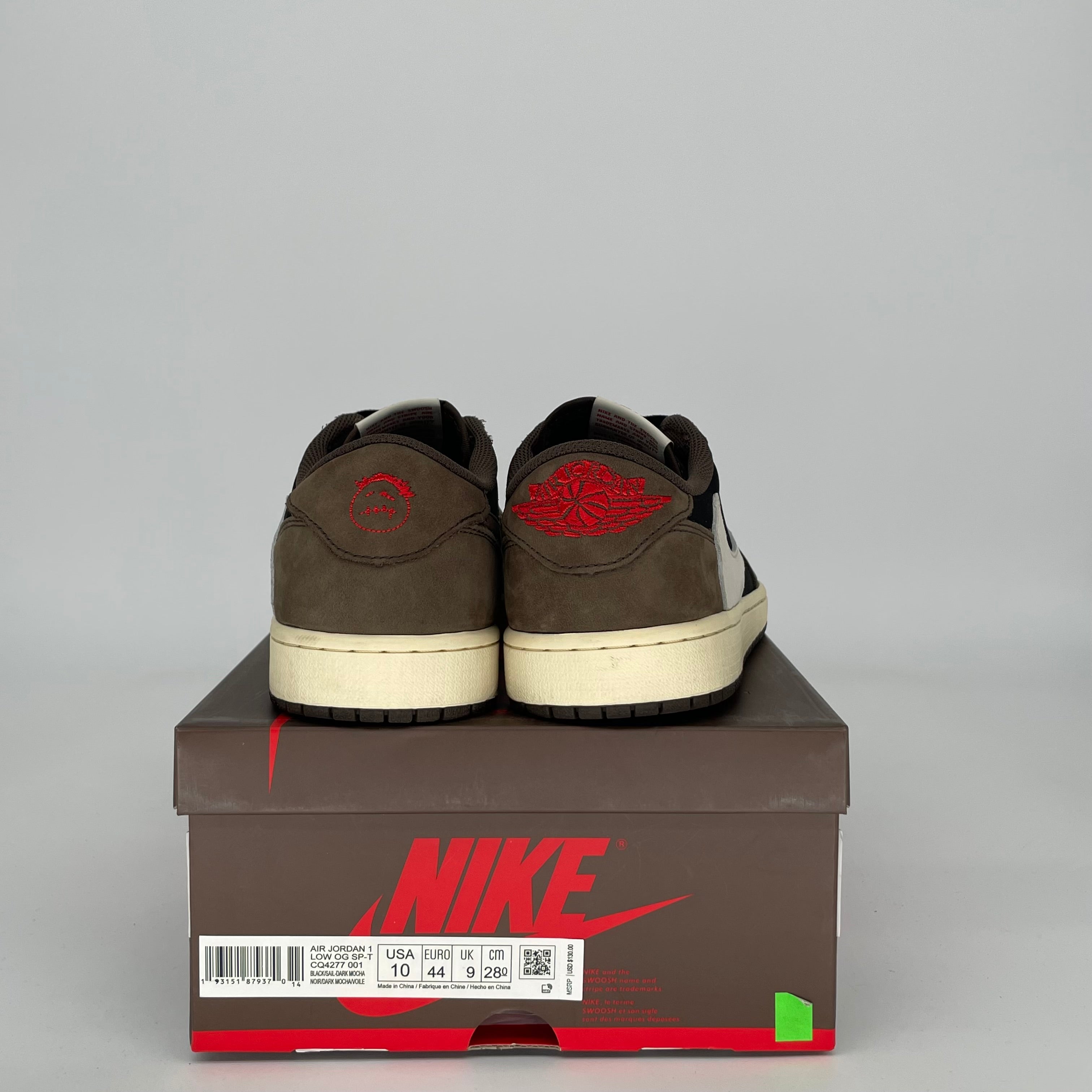 AIR JORDAN 1 LOW TRAVIS SCOTT MOCHA SIZE 10 CQ4277-001