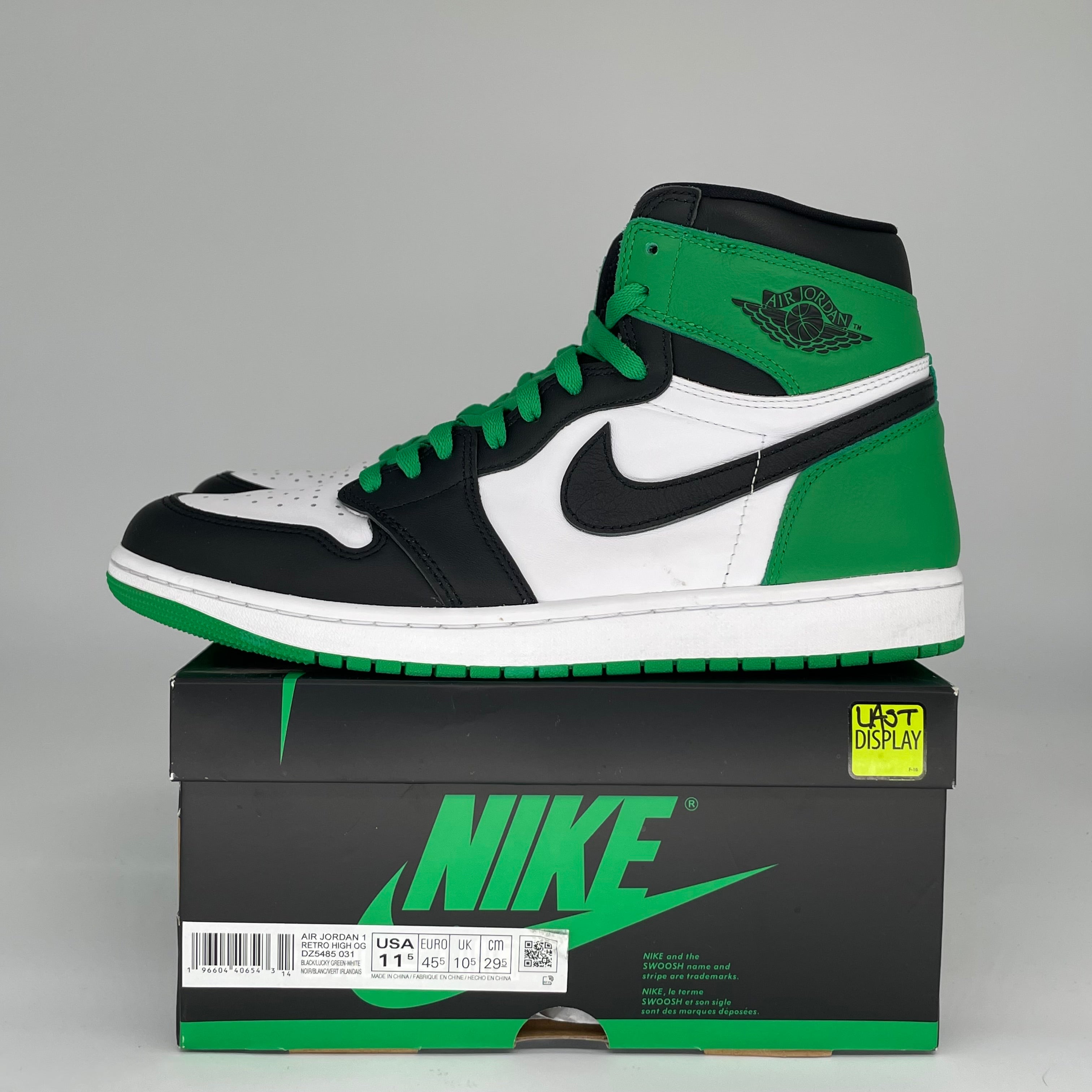 AIR JORDAN 1 LUCKY GREEN SIZE 11.5 DZ5485-031