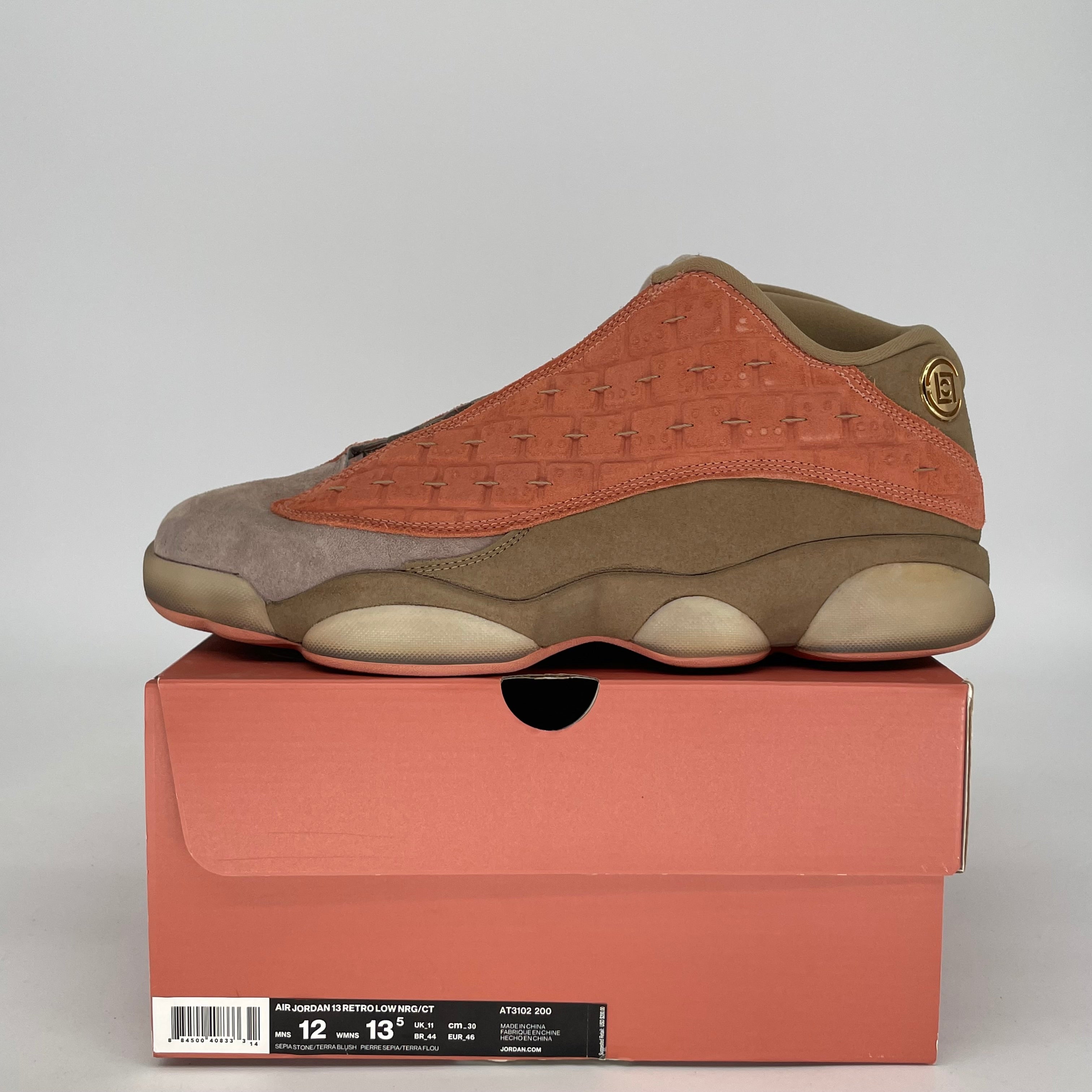 AIR JORDAN 13 LOW CLOT SEPIA STONE SIZE 12 AT3102-200