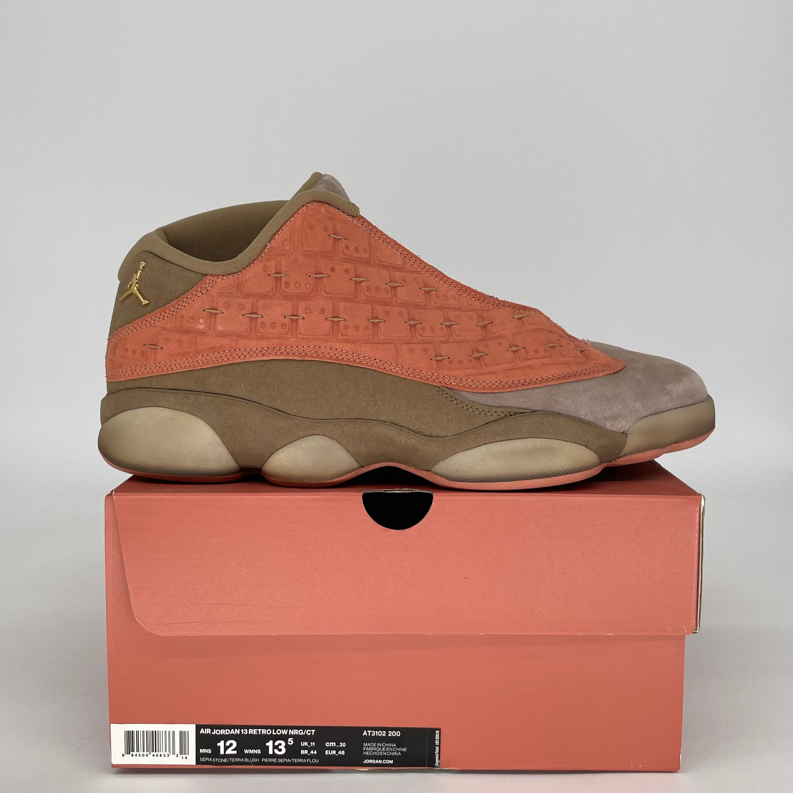 AIR JORDAN 13 LOW CLOT SEPIA STONE SIZE 12 AT3102-200