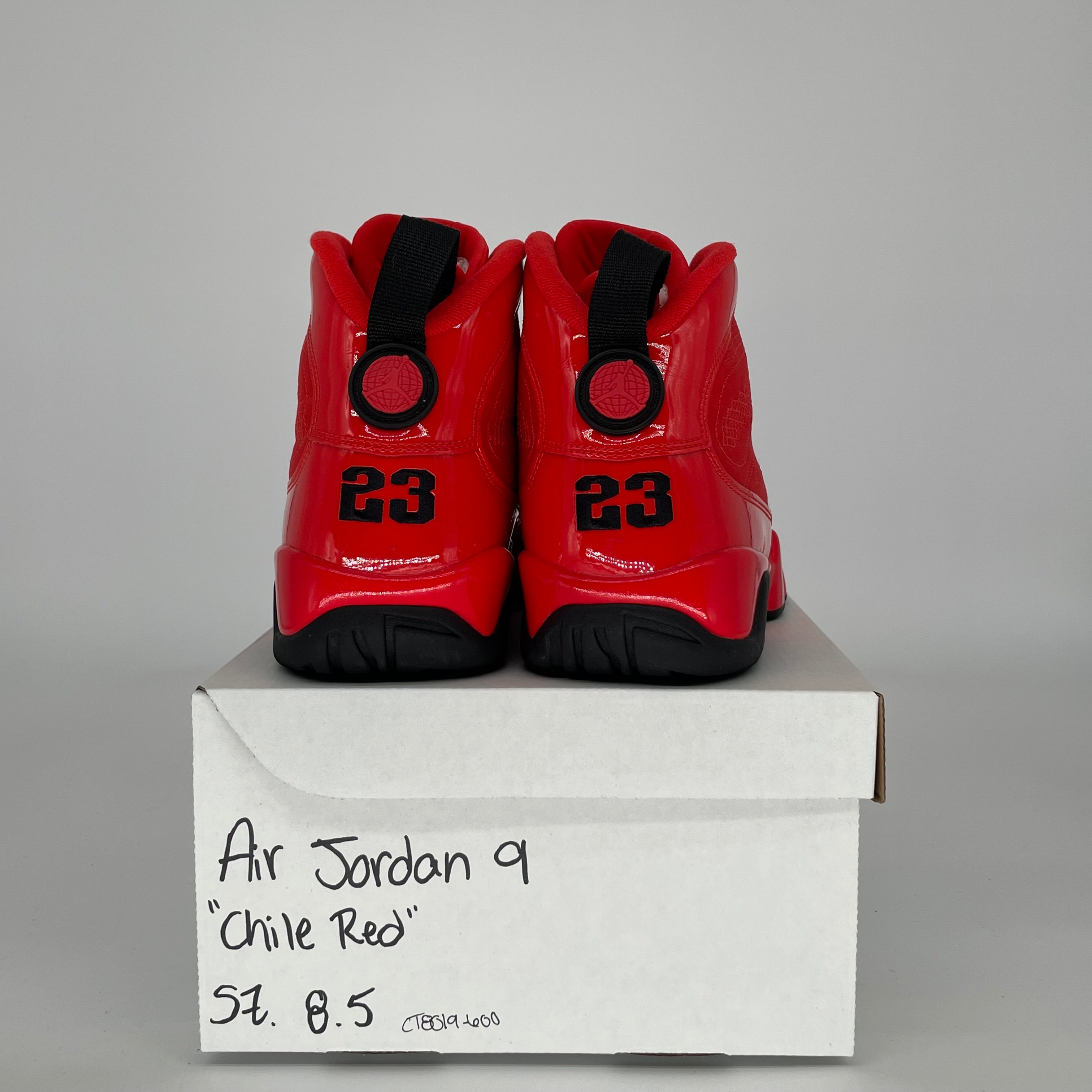 AIR JORDAN 9 CHILE RED SIZE 8.5 CT8019-600