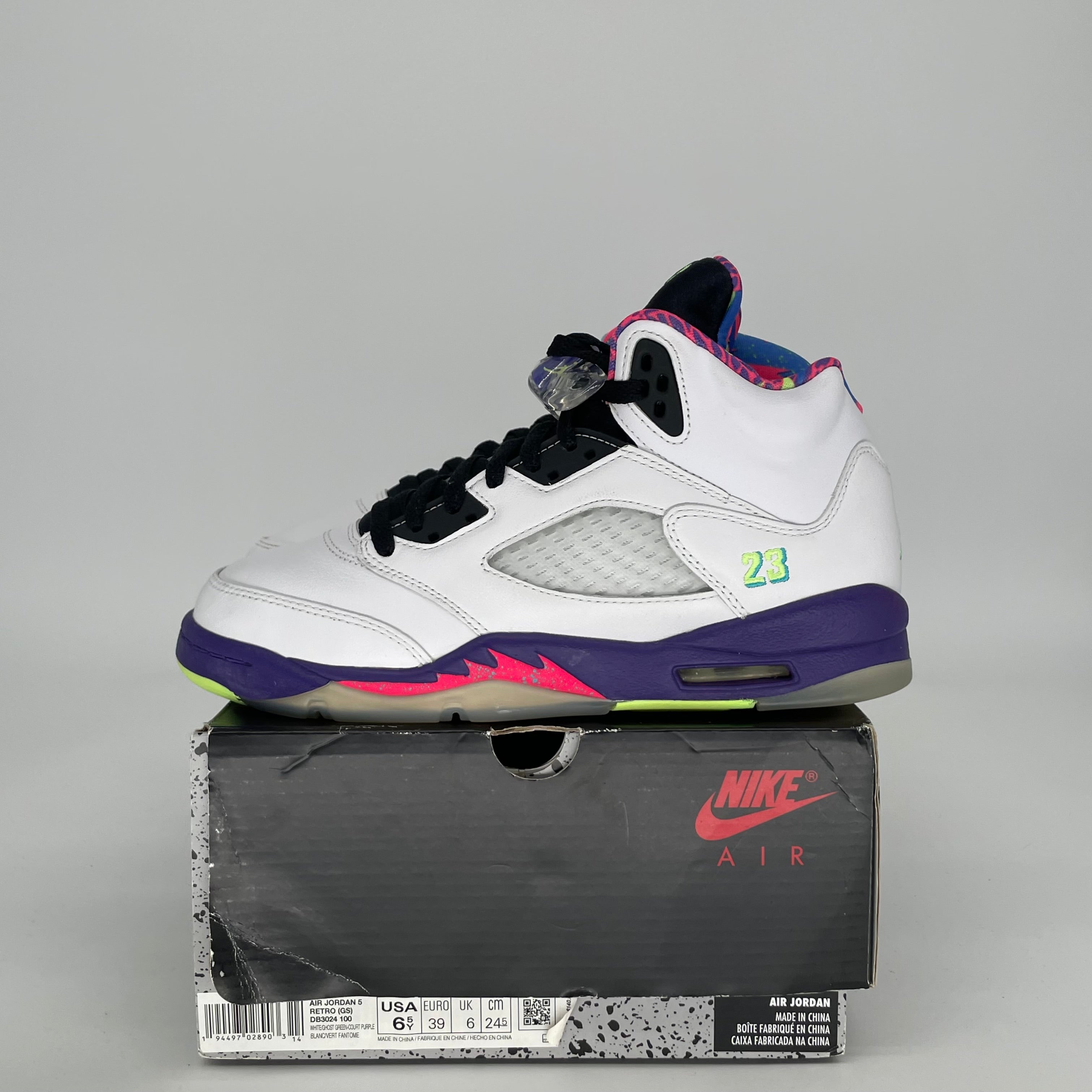 AIR JORDAN 5 ALTERNATE BEL AIR SIZE 6.5Y DB3024-100