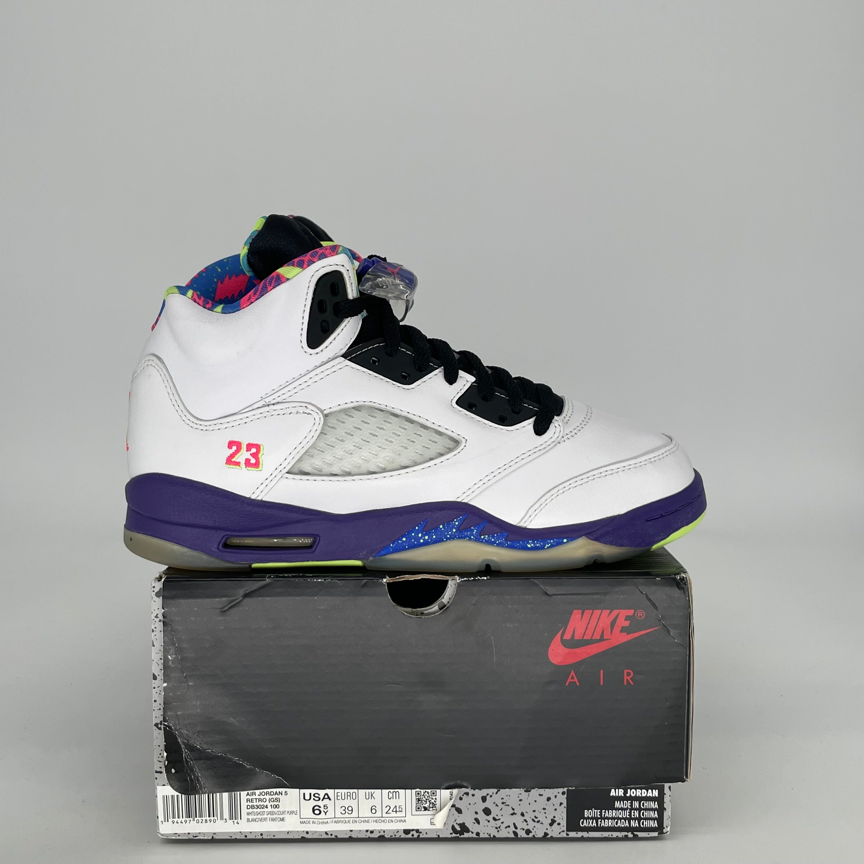 AIR JORDAN 5 ALTERNATE BEL AIR SIZE 6.5Y DB3024-100