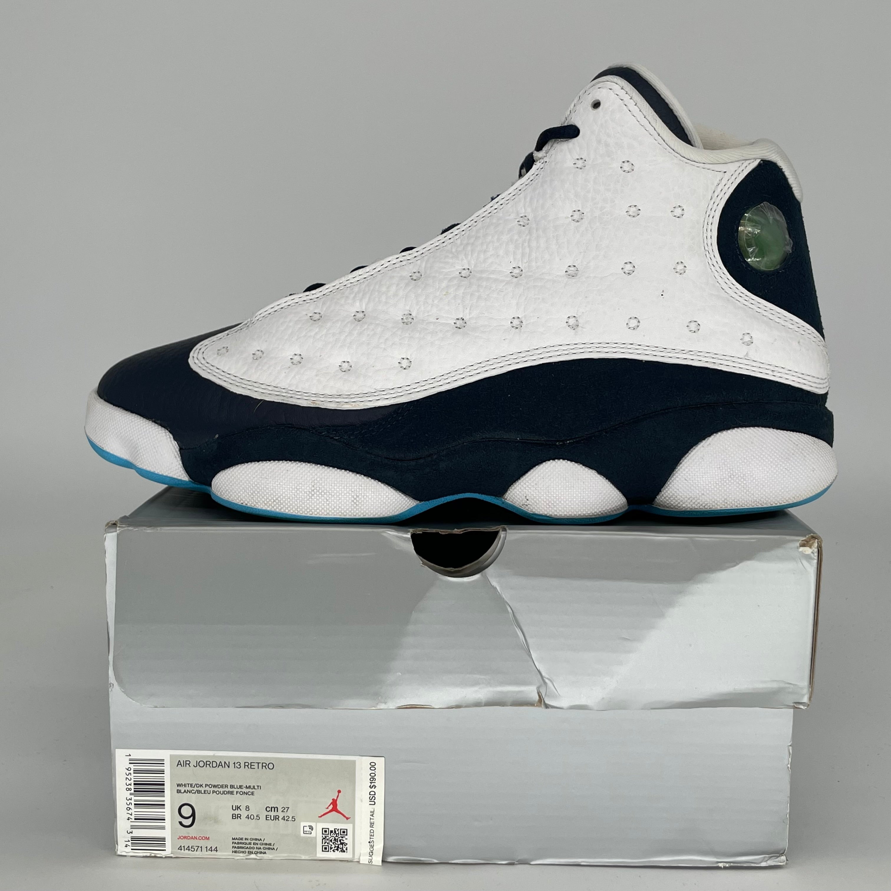 AIR JORDAN 13 OBSIDIAN SIZE 9 414571-144