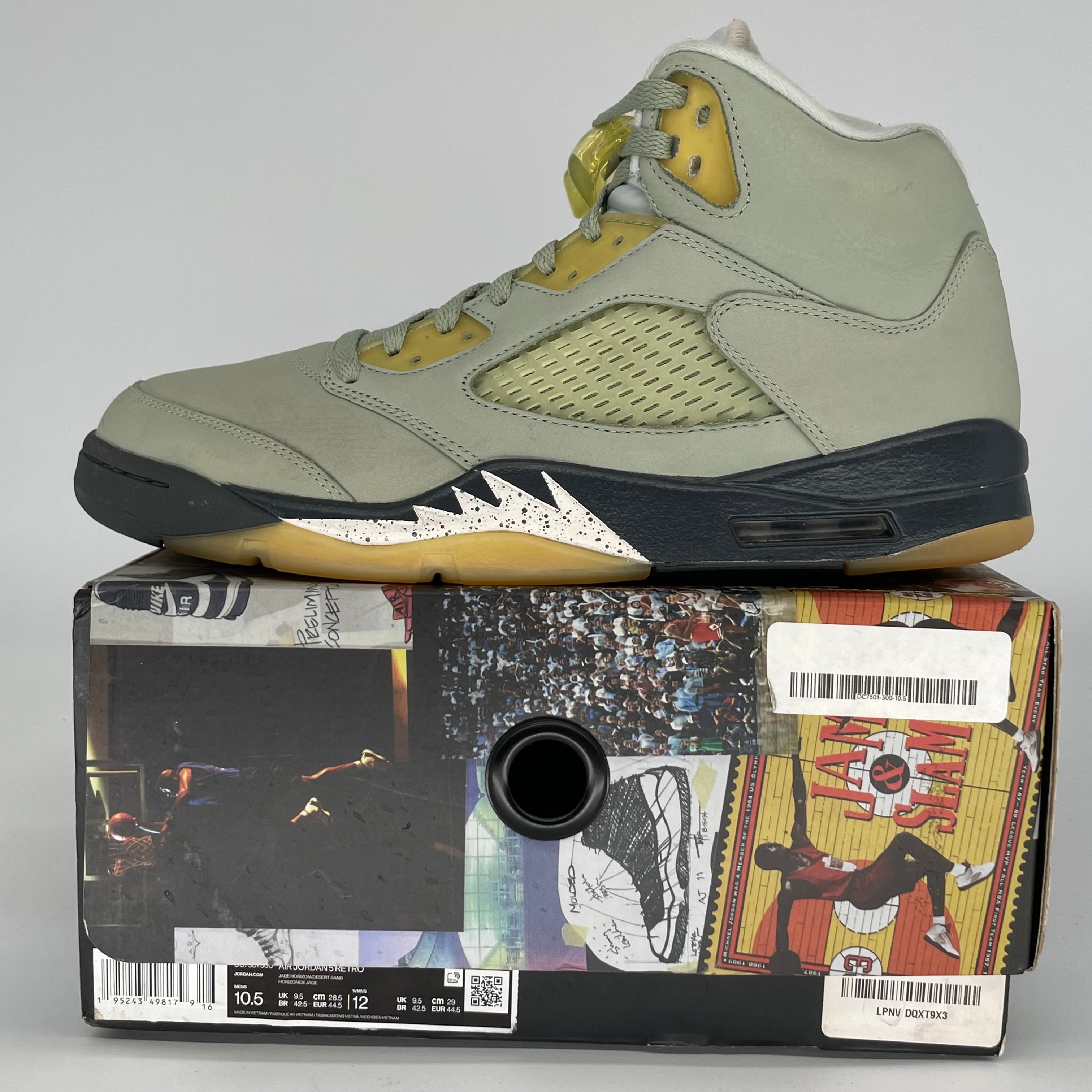 AIR JORDAN 5 JADE HORIZON SIZE 10.5 DC7501-300